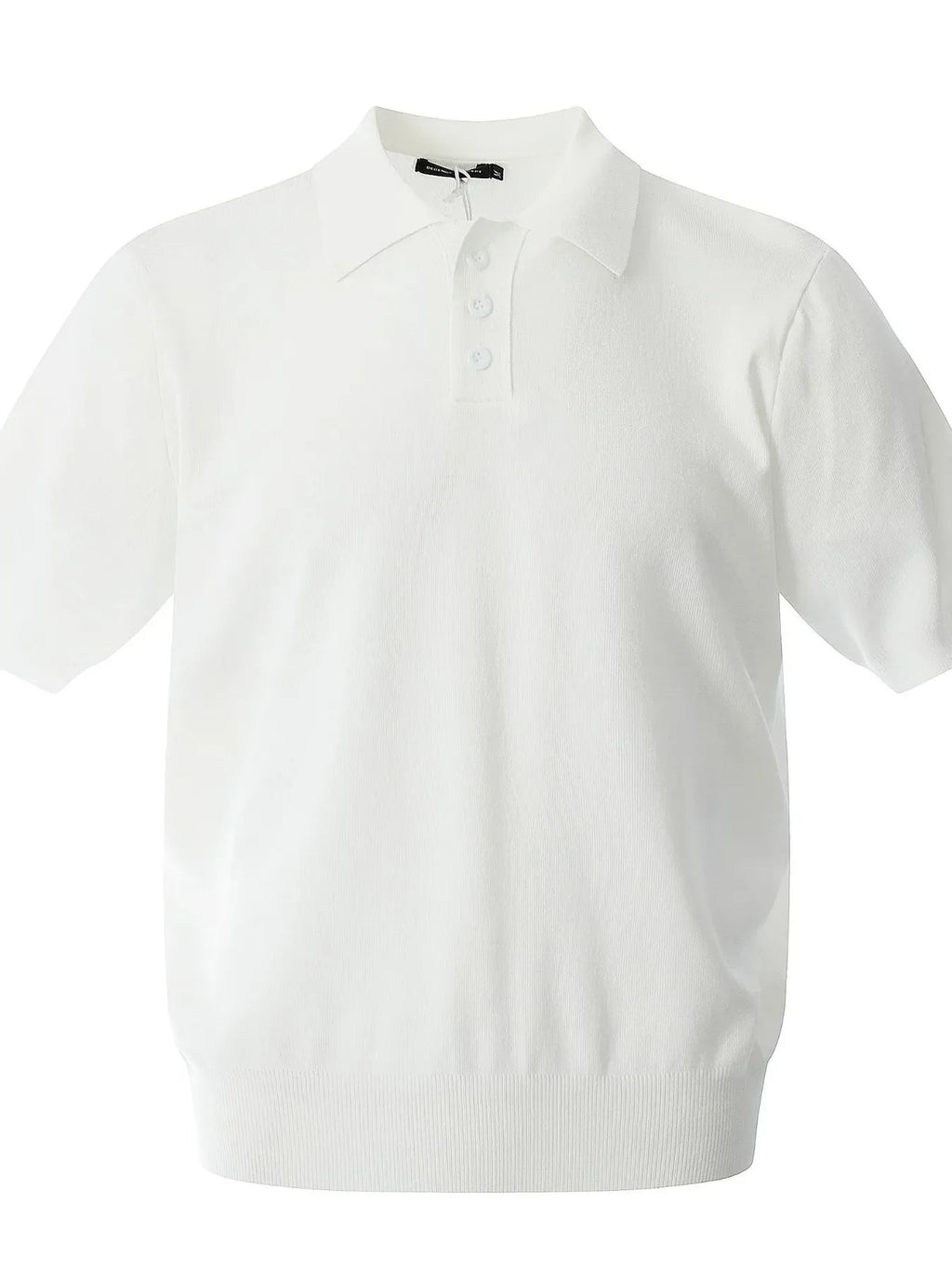Button Detail Short Sleeve Knit Polo