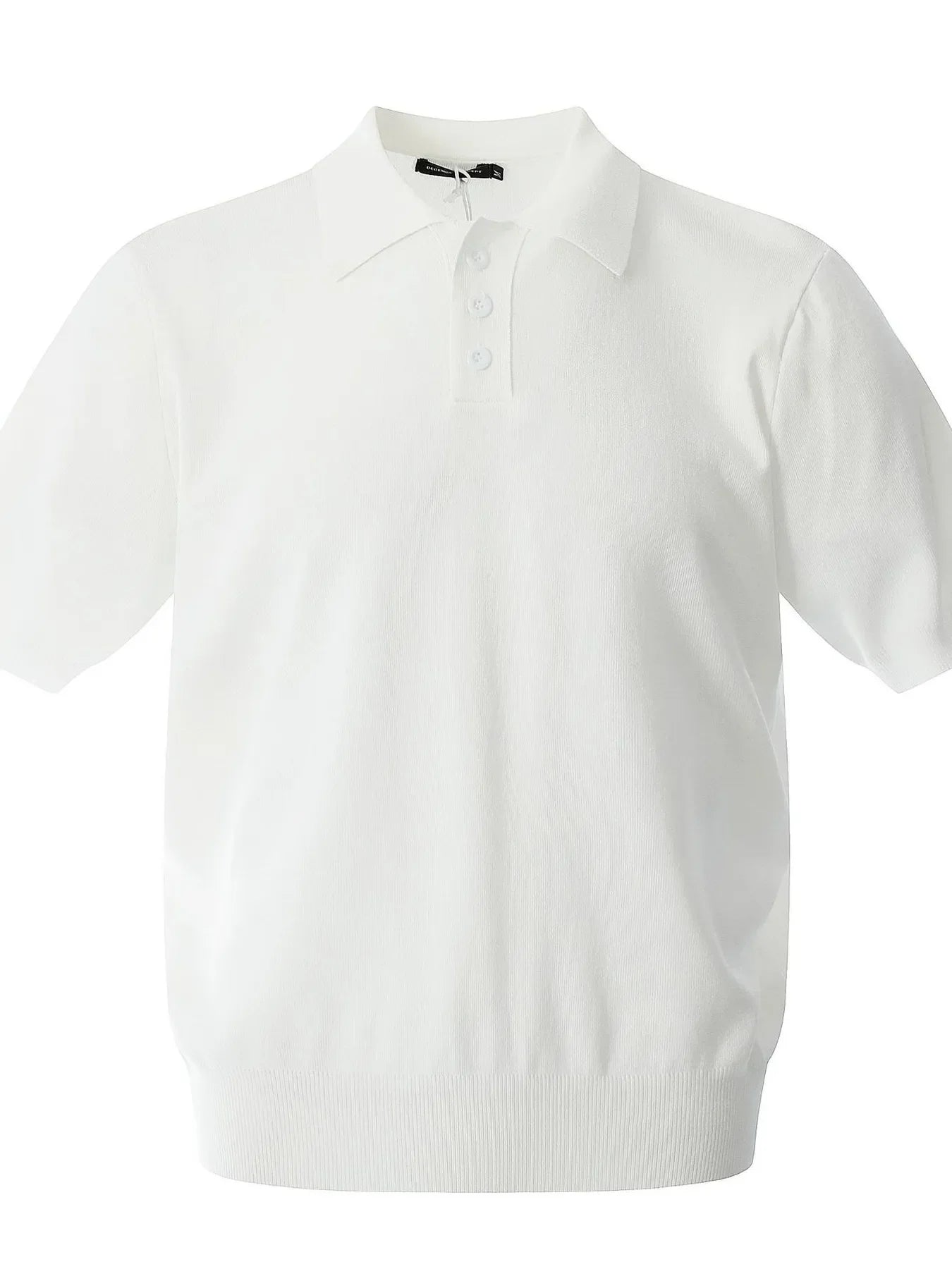 Button Detail Short Sleeve Knit Polo