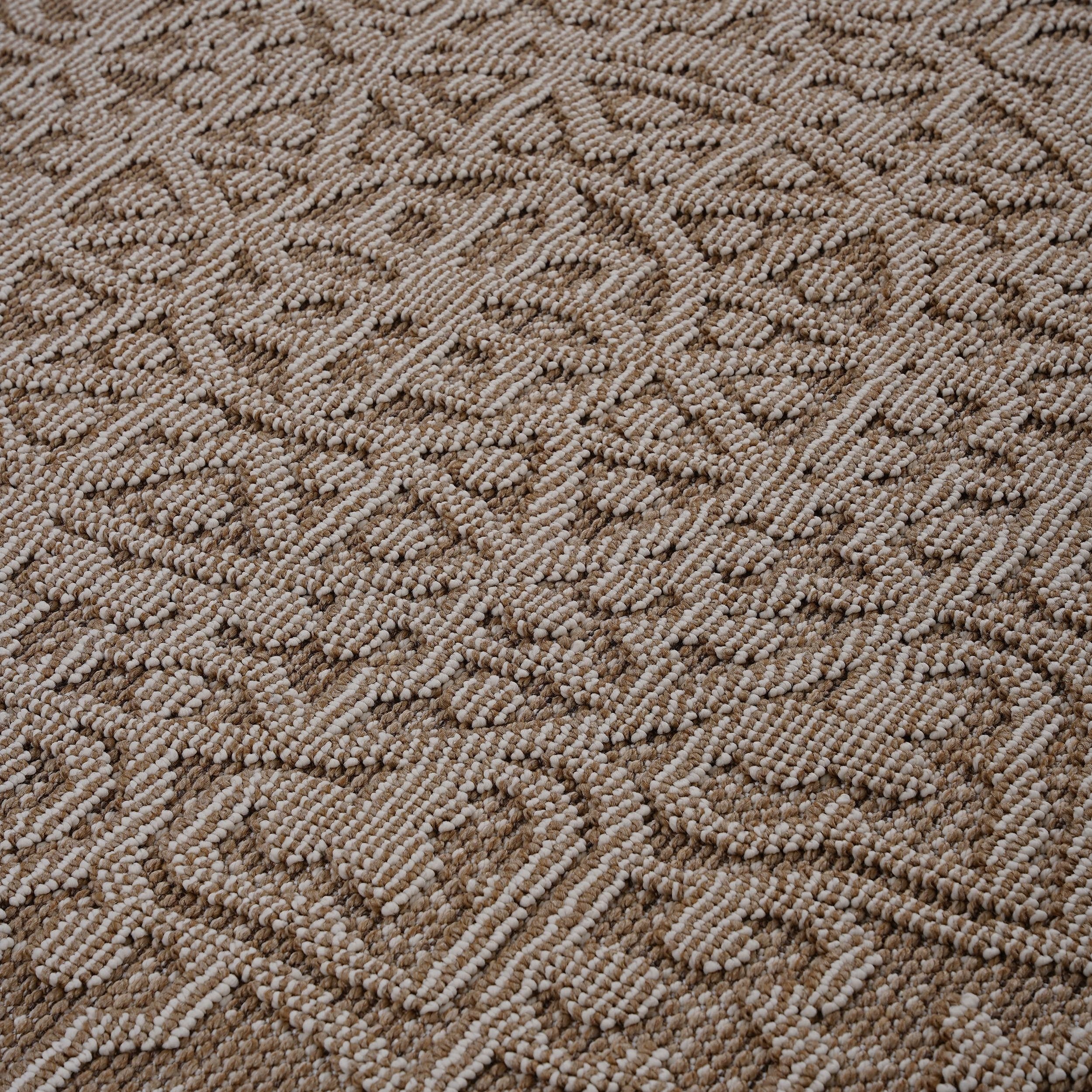 NAAR Guros Collection 8X10 Beige /Medallion Indoor/Outdoor Area Rug