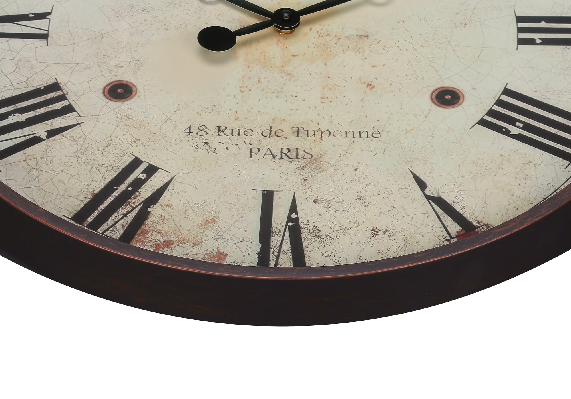 Clocks, 20' Round, Wall Clock, Antique Brown, Transitional