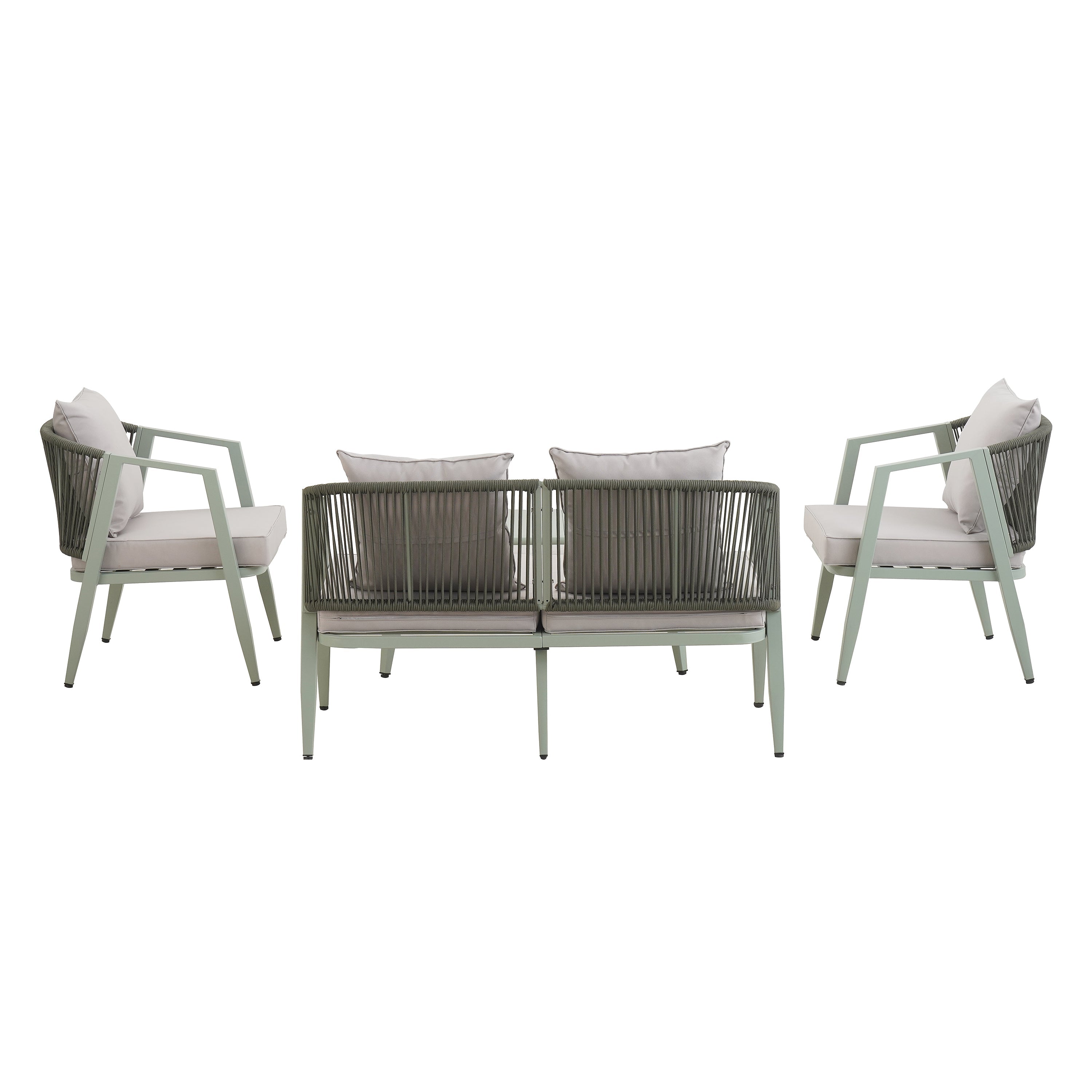U_STYLE Durable and Comfortable Outdoor Seating Set,Suitable for Patios, Lawns, and Poolsides