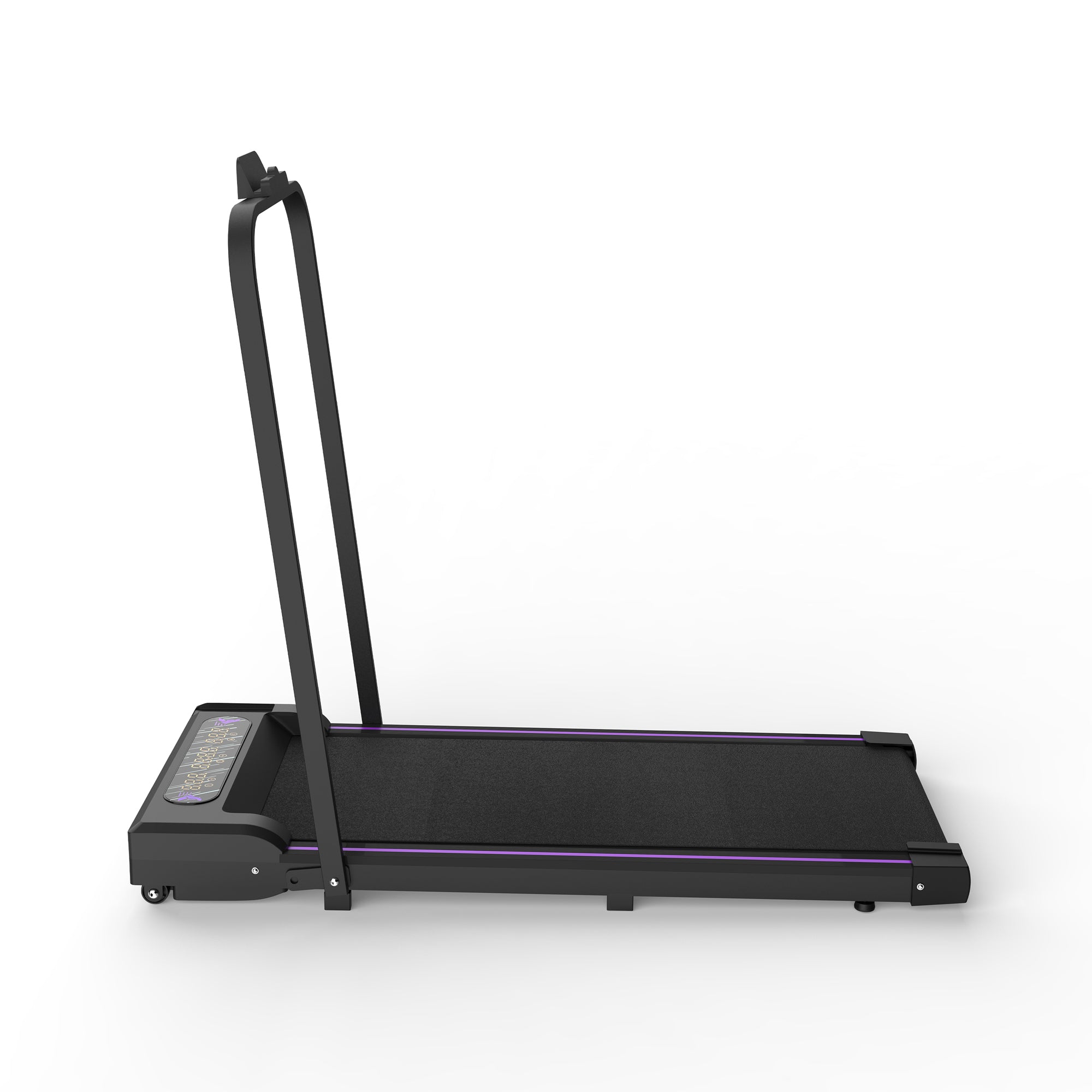 Under Desk Treadmill, Walking Pad, 2 in 1 Portable Treadmill with Handle Remote Control LED Display, Walking Jogging Machine for Home Office Use Black