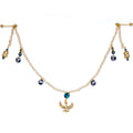 Egyptian Goddess Dangle Nipple Chain Created with Crystals