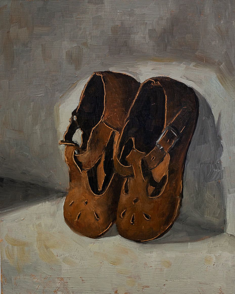 Brown Maryjanes Print
