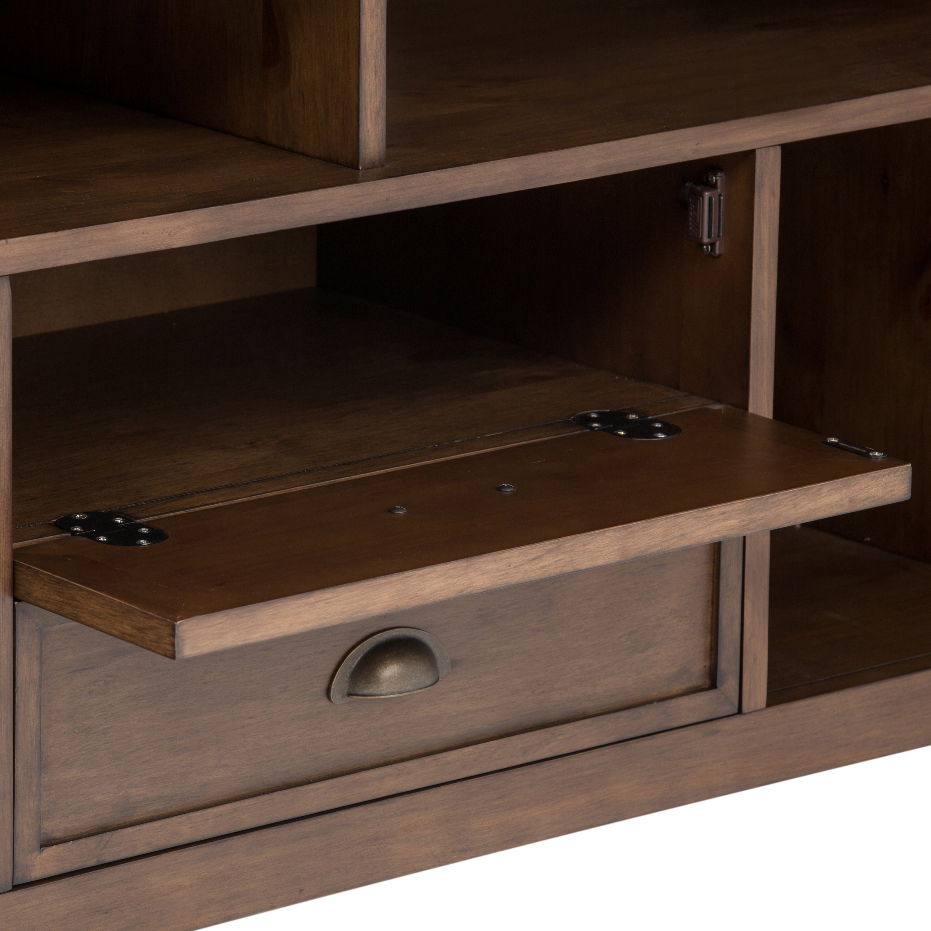 Redmond - 72' TV Media Stand - Rustic Natural Aged Brown
