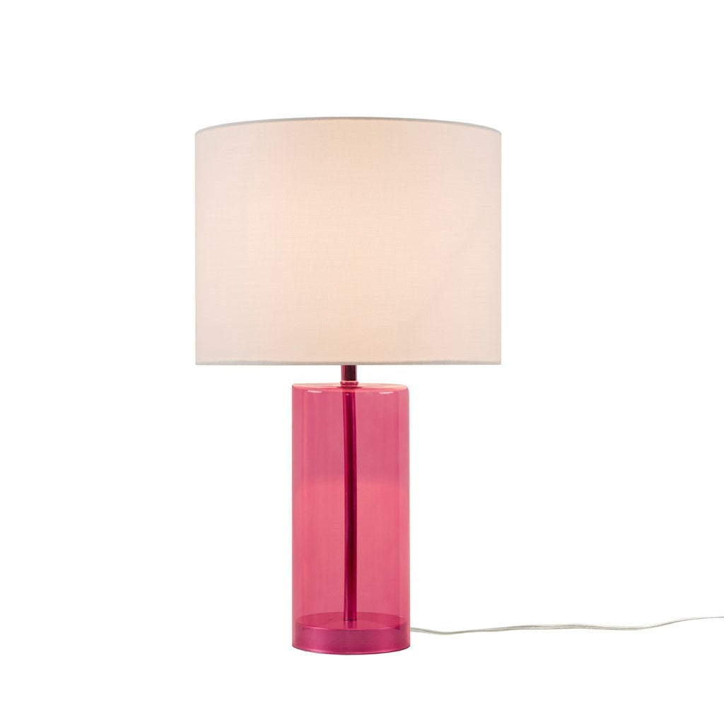 Glass Table Lamp Pink See below