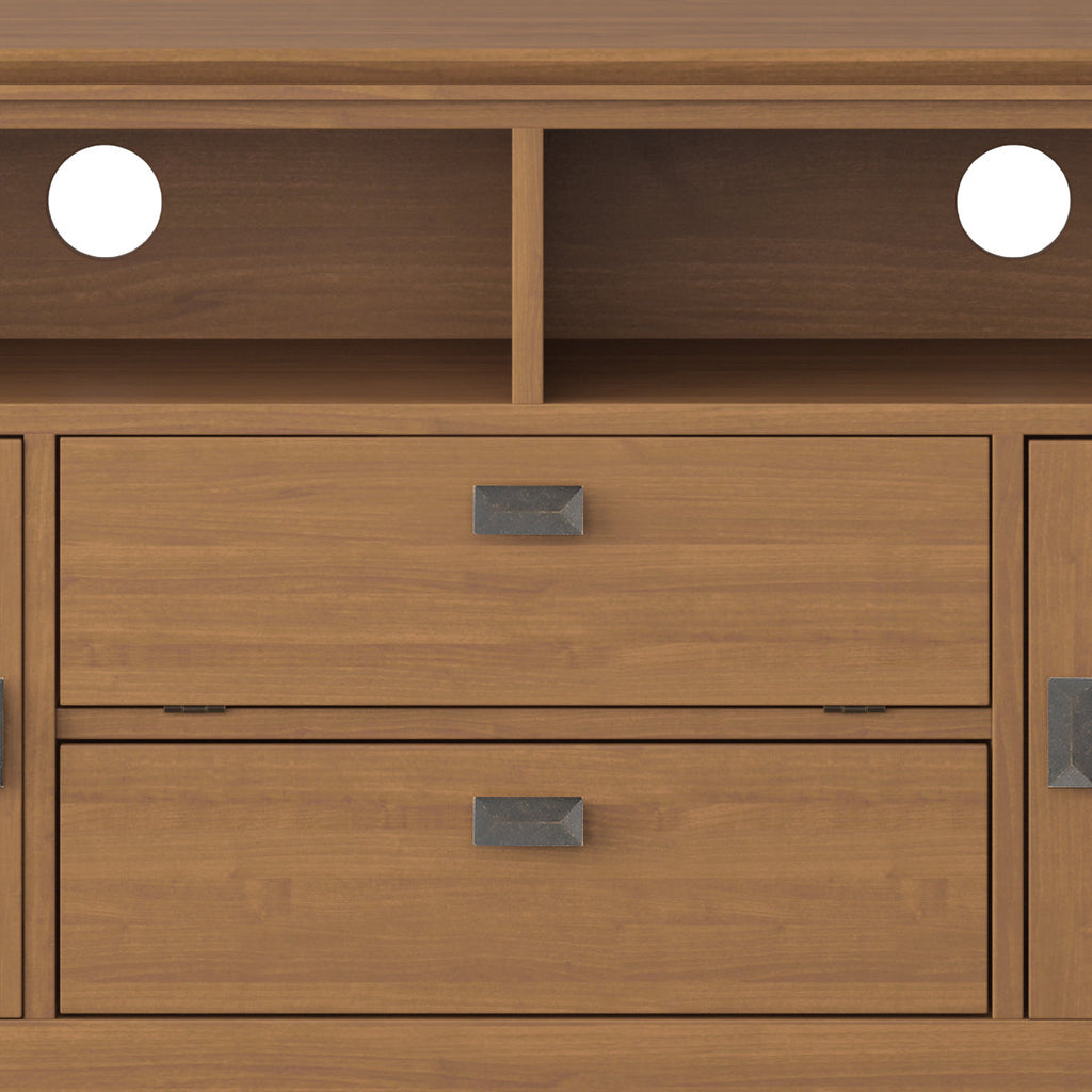 Artisan - 72' TV Media Stand - Honey Brown