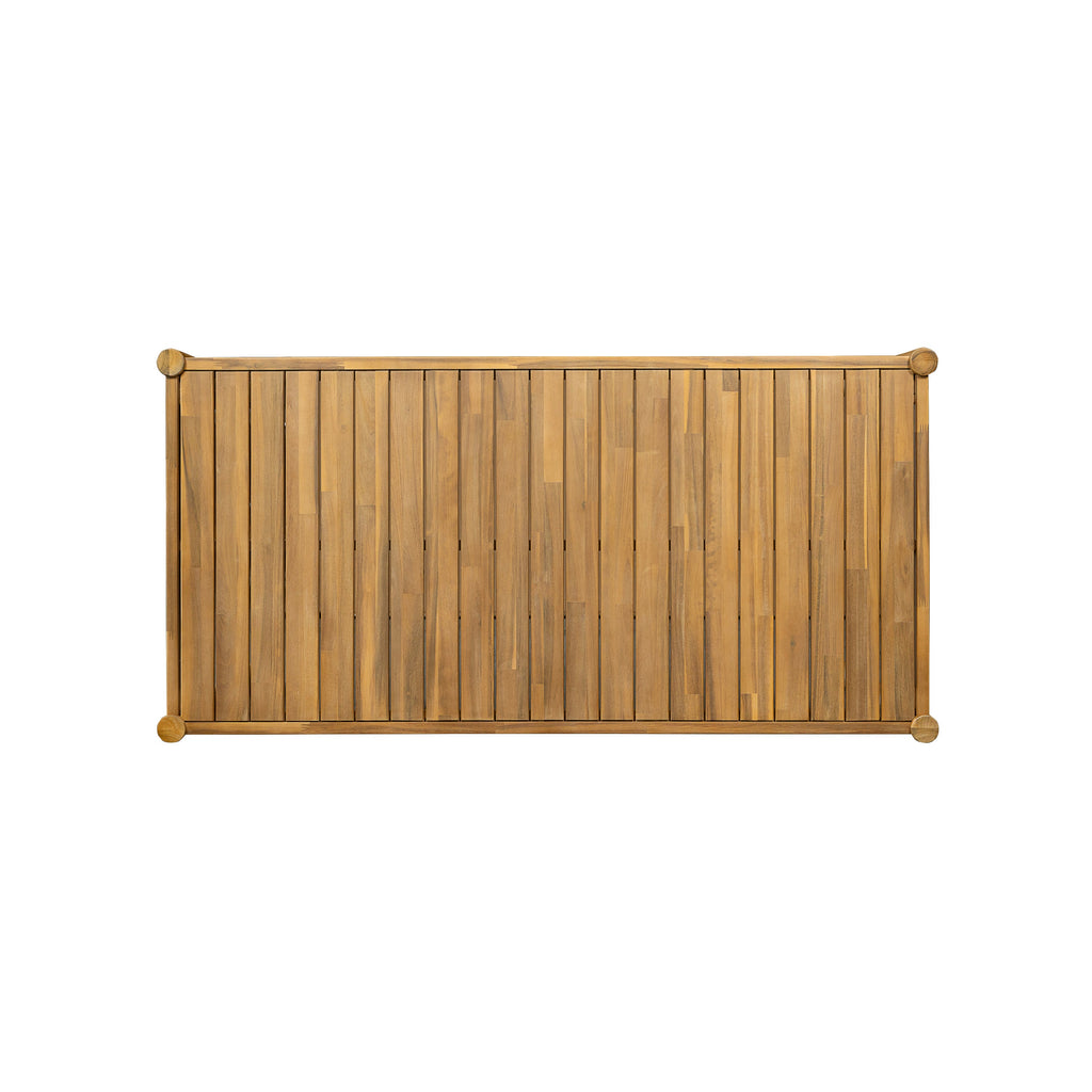 Classic Patio Dining Table, Acacia Wood, Light Teak Finish