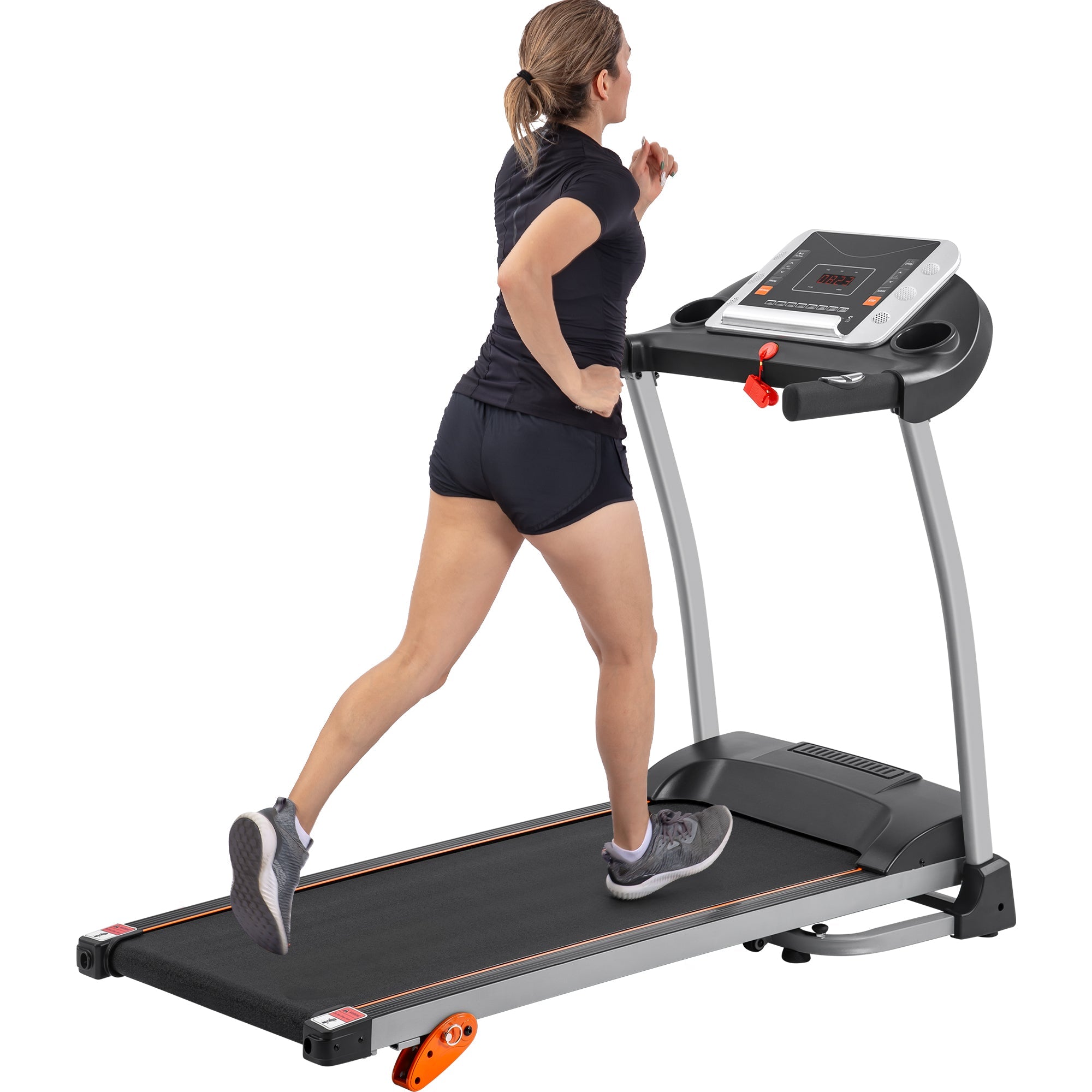 Treadmills for Home,Foldable Treadmill with Incline, 300LBS Capacity Motorized Treadmills for Running Walking Exercise,2.5HP Quiet Treadmill Machine for Home with Heart Rate Sensors & Speaker