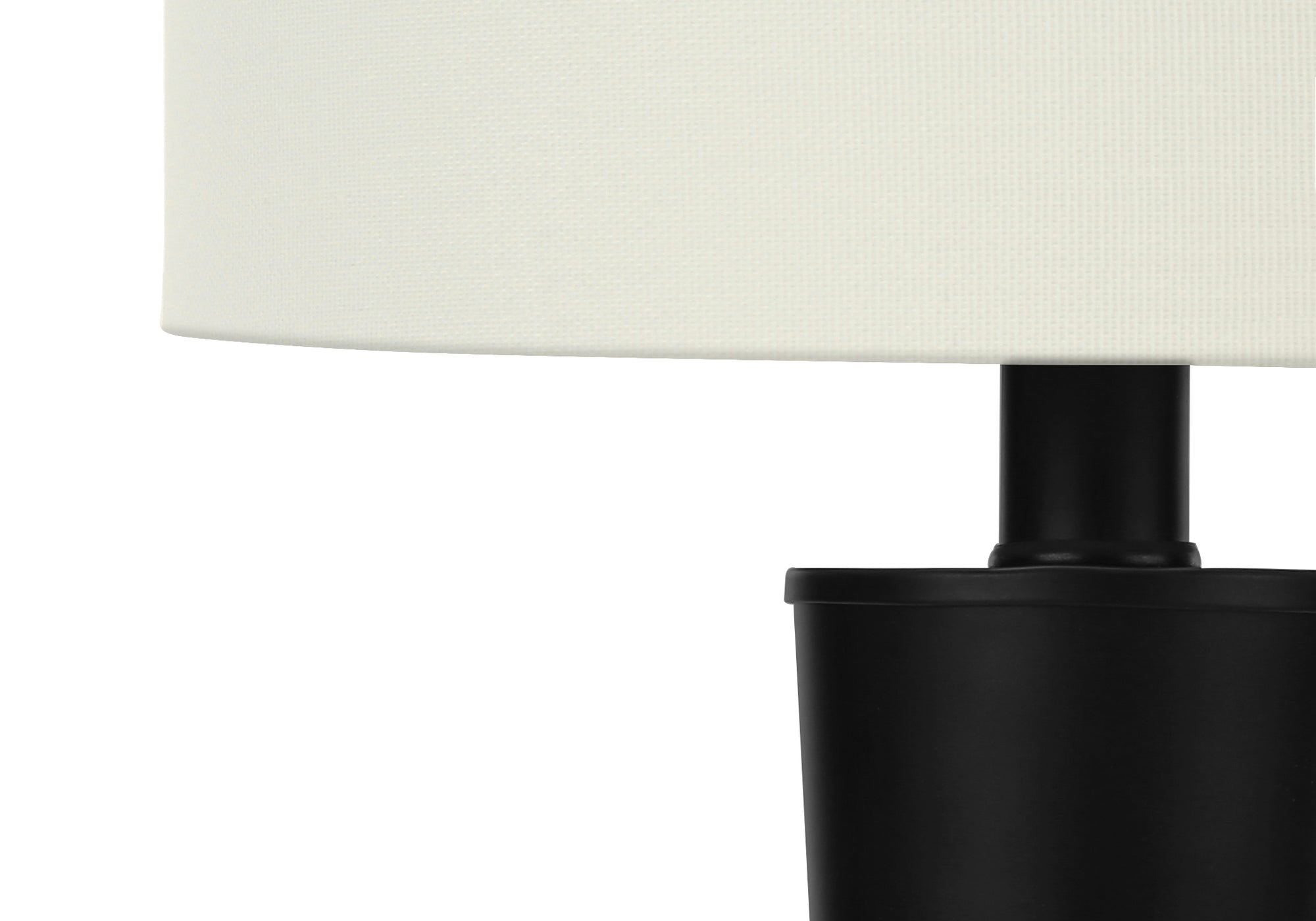 Lighting, Set Of 2, 24'h, Table Lamp, Usb Port Included, Black Metal, Ivory / Cream Shade, Contemporary
