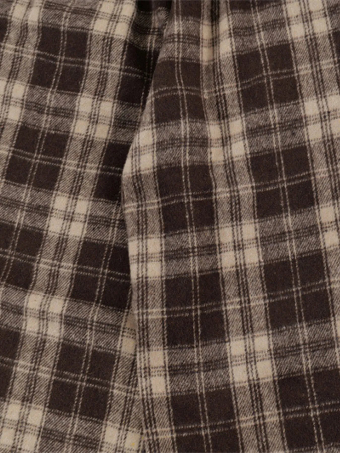 Relaxed Plaid Wide Leg Pants