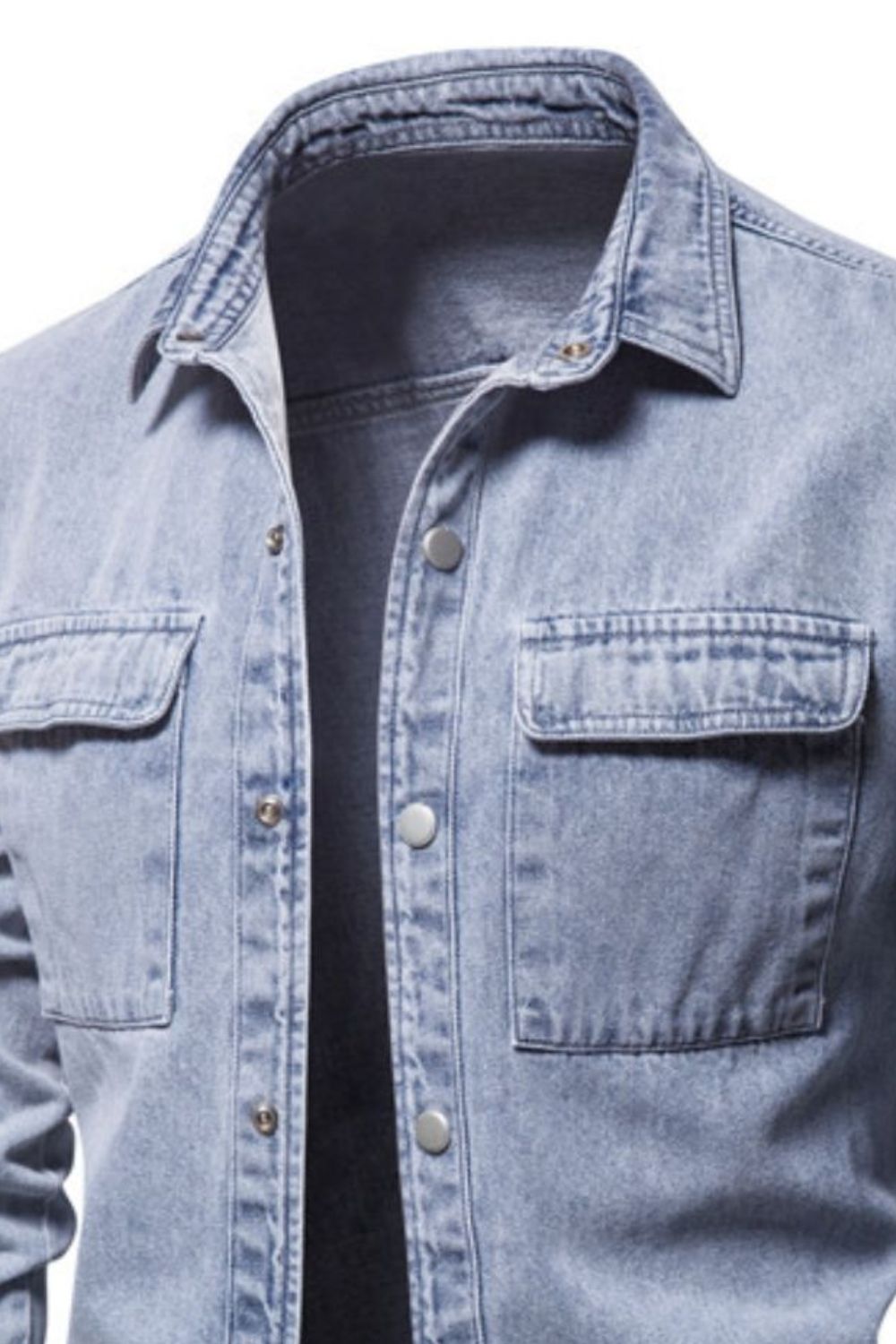 Button Down Chest Pocket Denim Jacket