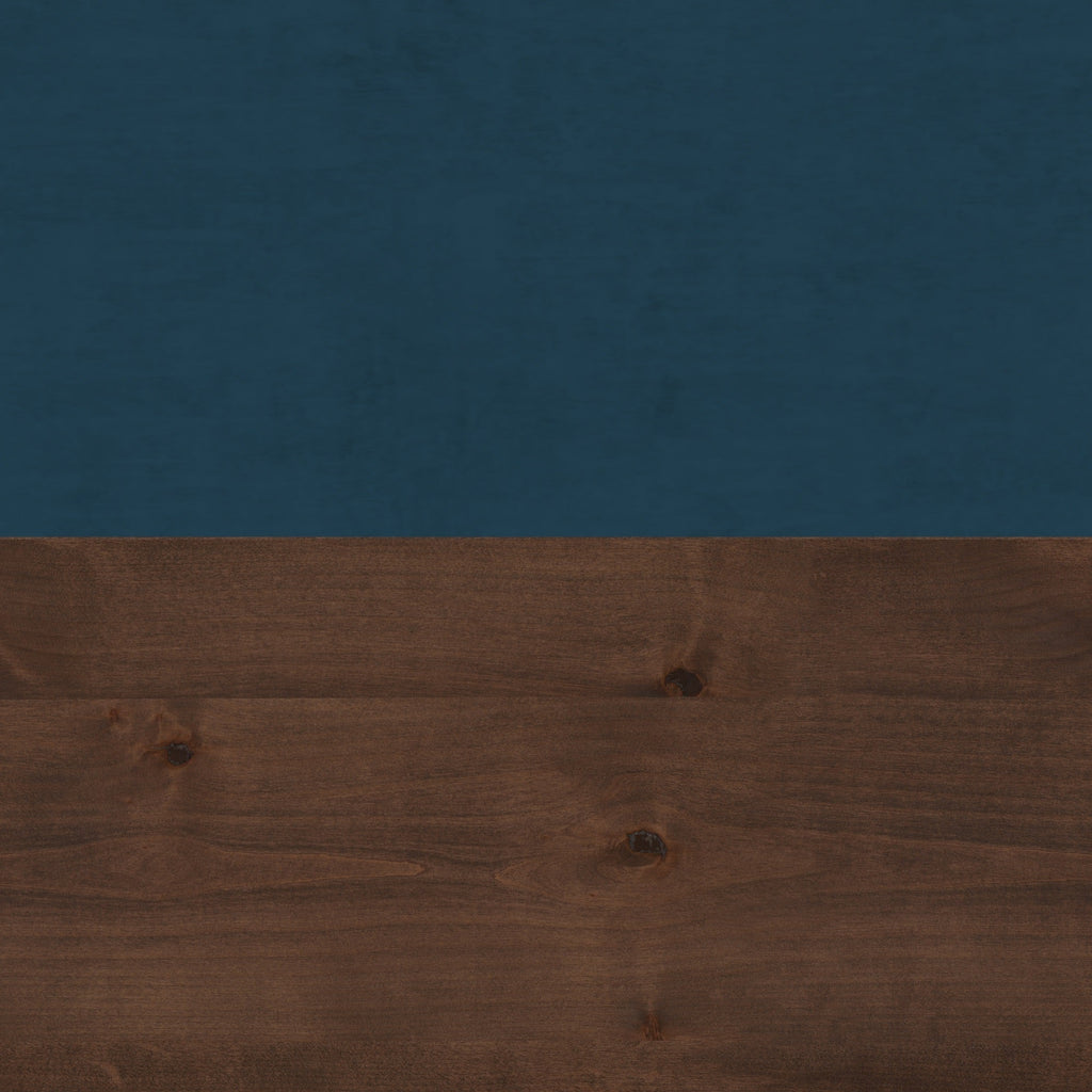 Nora 64 inch Fireplace TV Stand, for TVs up to 85 inches, Blue Denim and Whiskey Finish