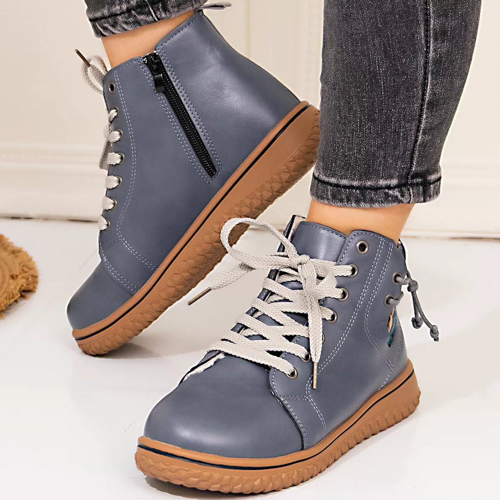 Round Toe Platform Boots