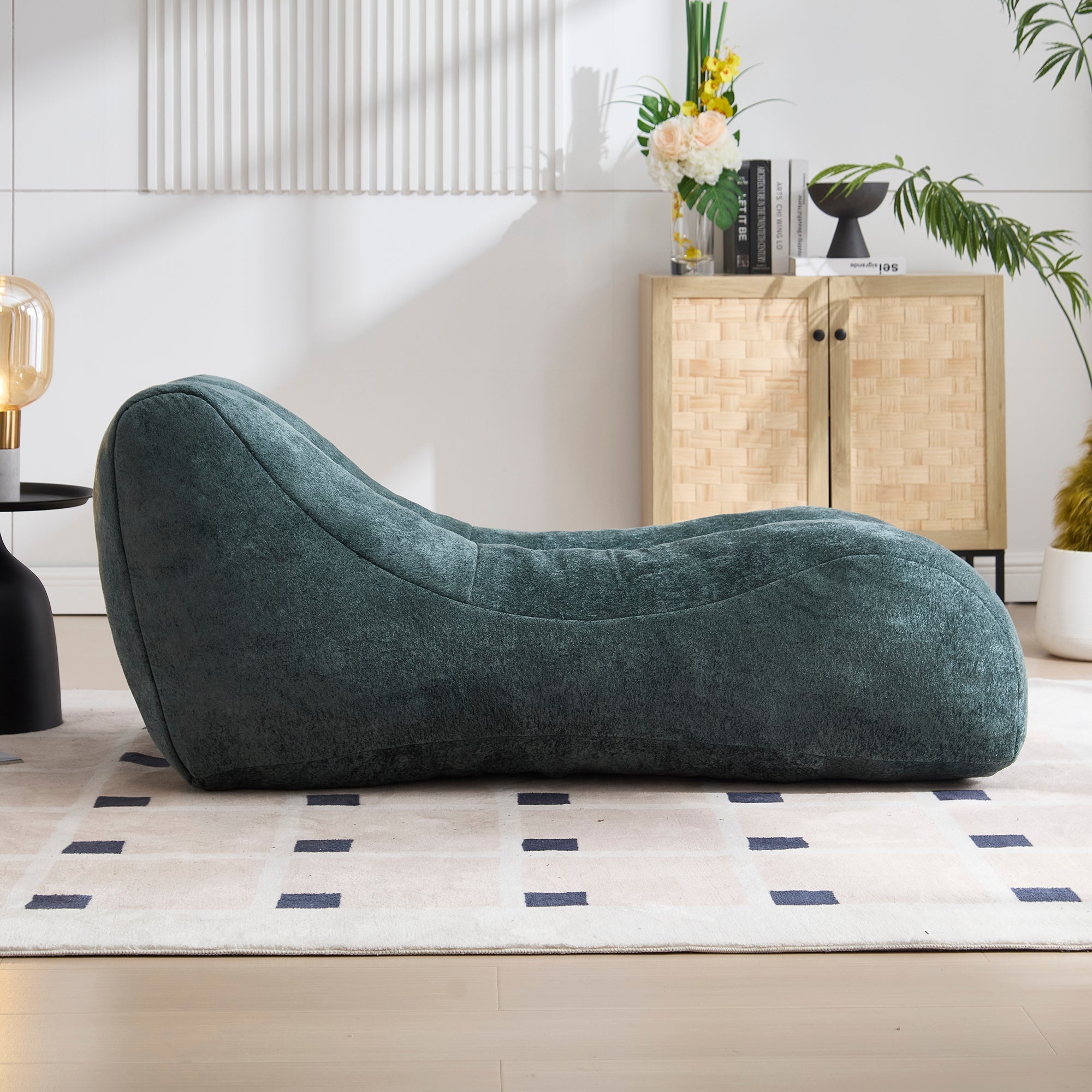Creative Bean Bag Sofa Chair for Adults with High-Quality Sponge Filling and Polyester Fiber,59x30x23.6 inches