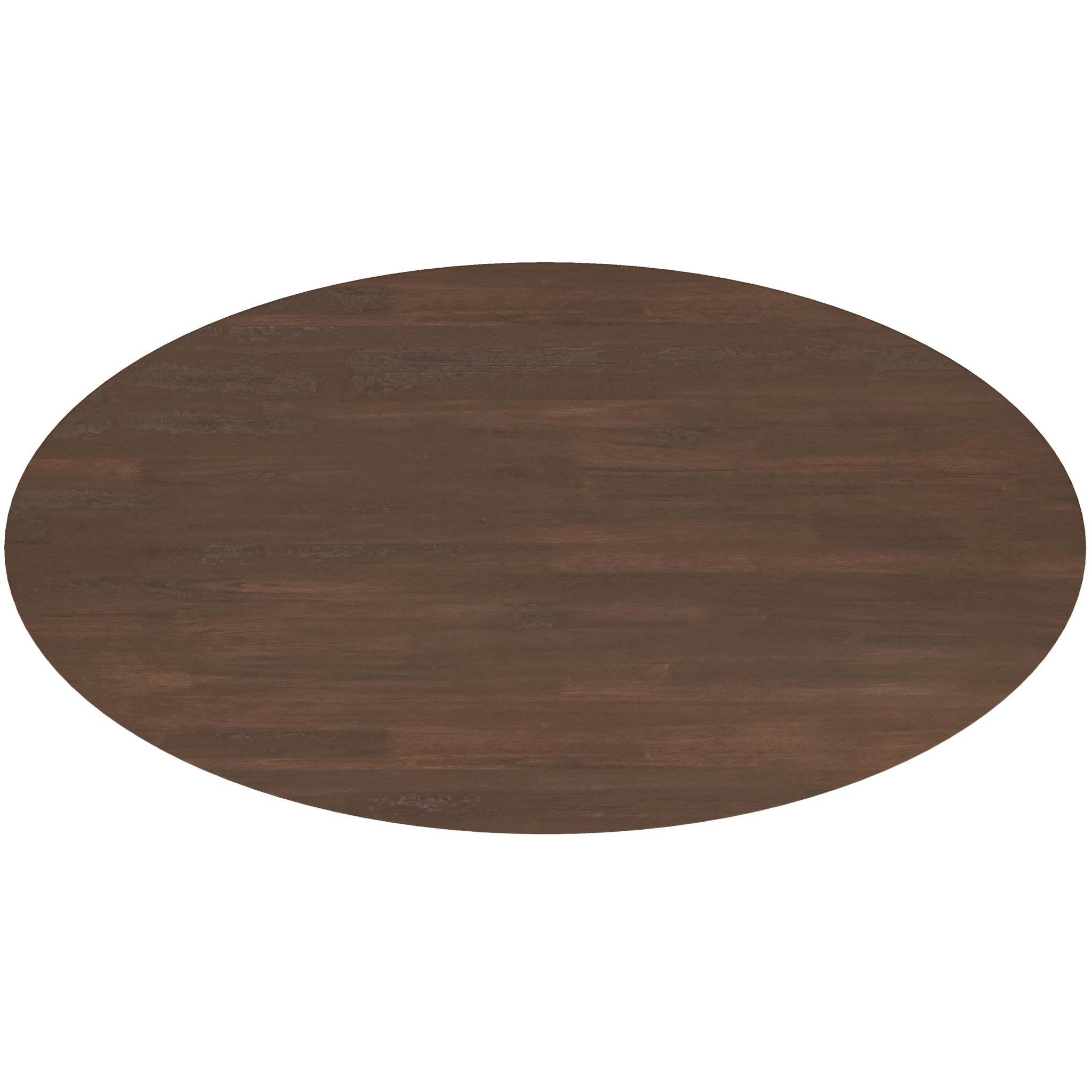 Ada Mid Century Modern Solid Wood Walnut Oval Dining Table for Dining Room or Kitchen 29.5'H x 35.4'D x 66.9'W Kitchen Dining Room Dinner Pedestal Table,Space Saving Wood Kitchen & Dining Room