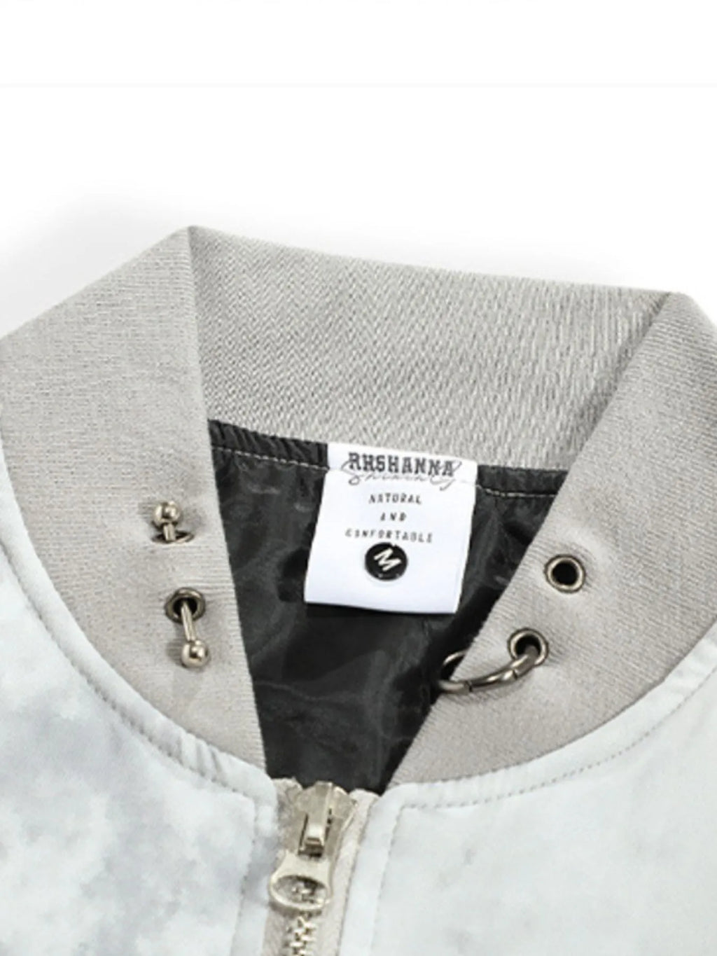 Tie-Dye Zip-Up Bomber Jacket