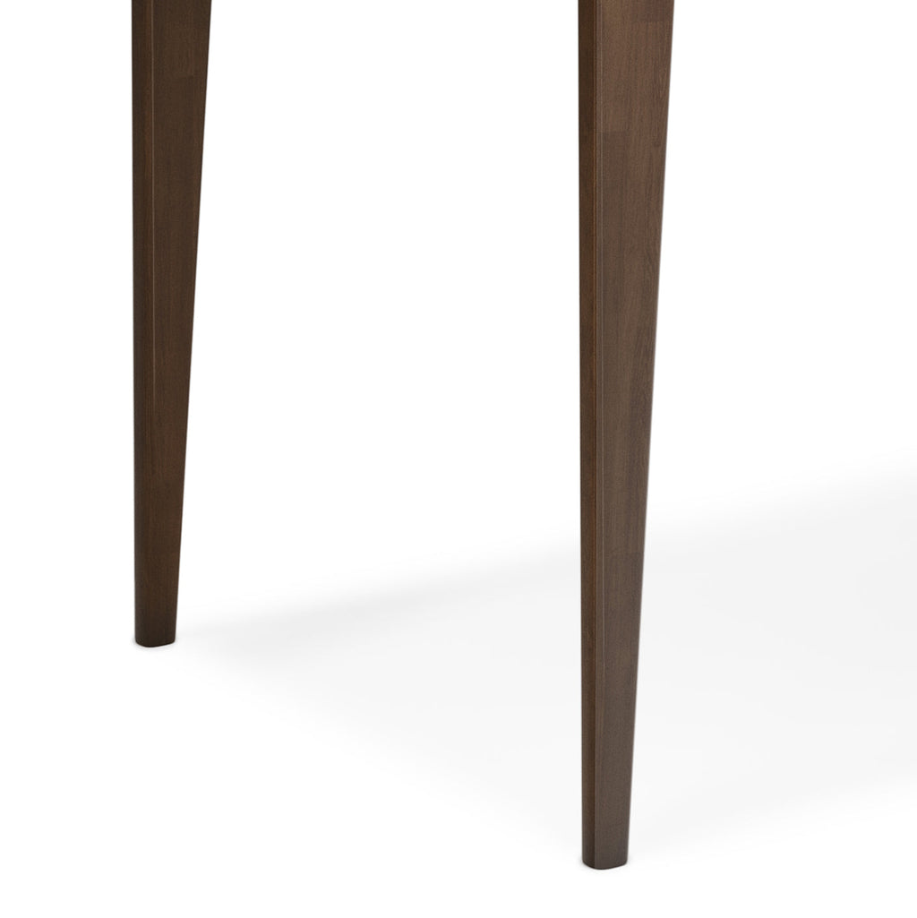 Harper 48 inch Wide Solid Hardwood Mid-Century Modern Small Desk in Walnut Brown