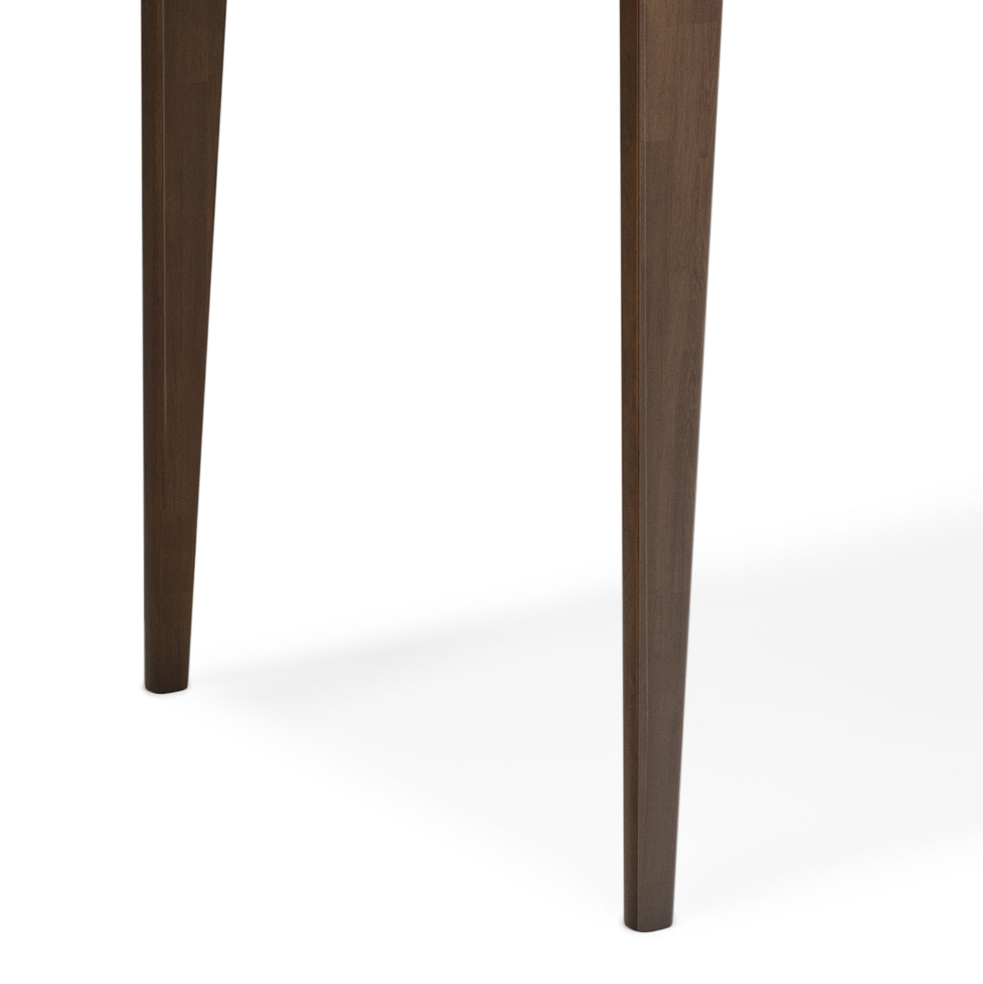 Harper 48 inch Wide Solid Hardwood Mid-Century Modern Small Desk in Walnut Brown