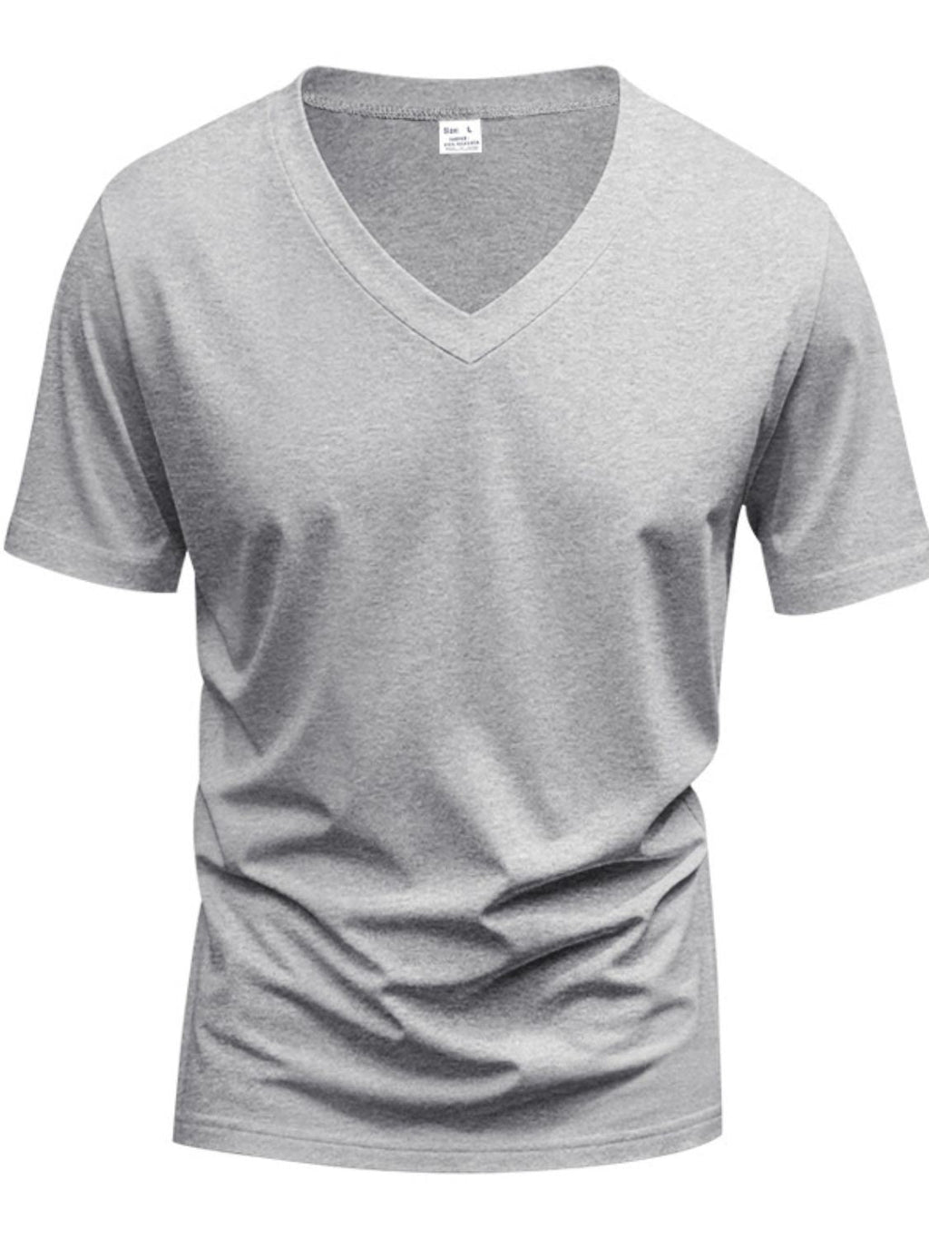 V-Neck Short Sleeve T-Shirt Plus Size