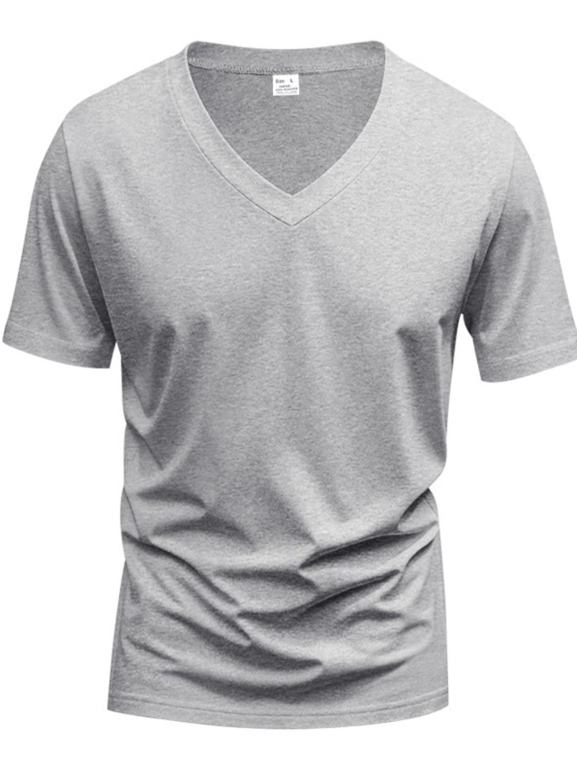 V-Neck Short Sleeve T-Shirt Plus Size