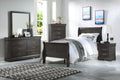 Louis Philippe Dark Gray Finish 2PCS Bedroom Set (E. King)