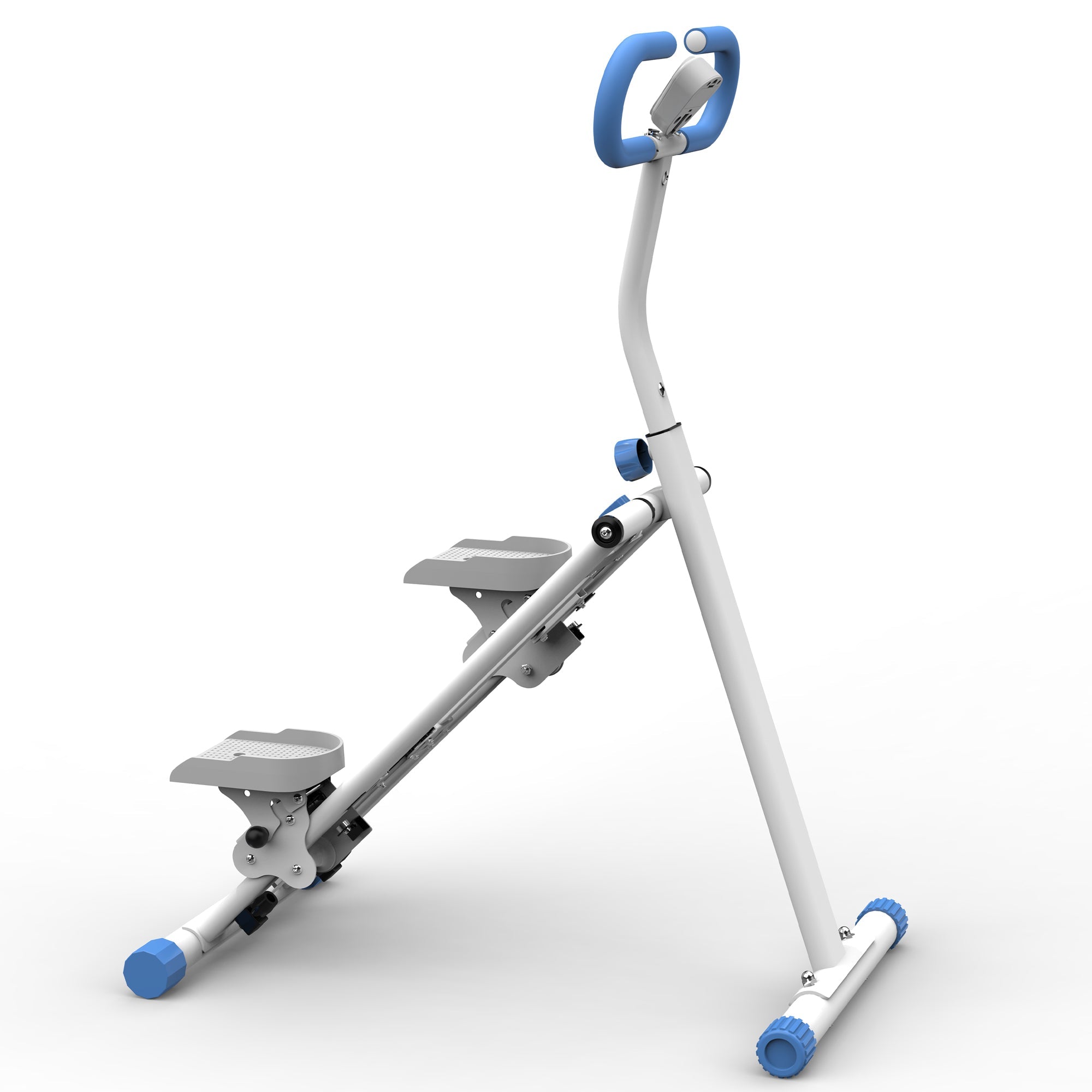 Stair Stepper with resistance Home-Upgrade Vertical Climber Workout Machine for Full-Body Exercise Climber Fitness Equipment with Stable Frame Adjustable Handlebar-Blue