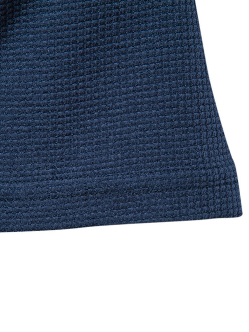 Waffle-Knit Short Sleeve T-Shirt