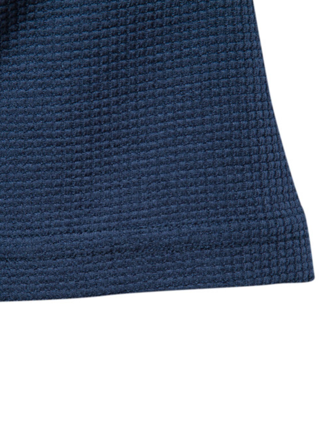 Waffle-Knit Short Sleeve T-Shirt