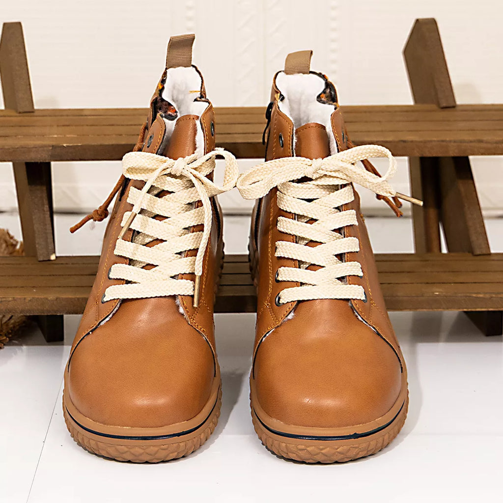 Round Toe Platform Boots