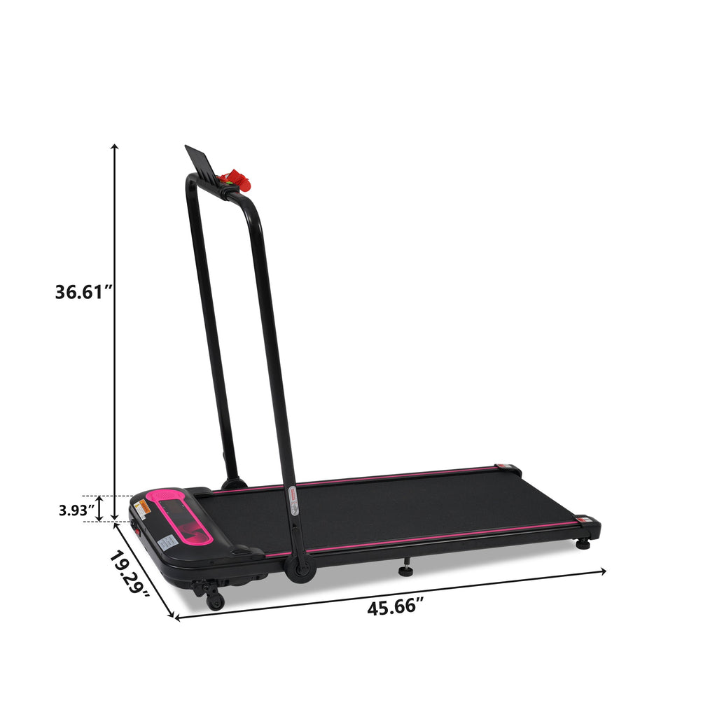 NEW Folding Walking Pad Under Desk Treadmill for Home Office -2.5HP Walking Treadmill With Incline 0.5-7.5MPH 300LBS Capacity Treadmill for Walking Running - Two Ways to Adjust Speed