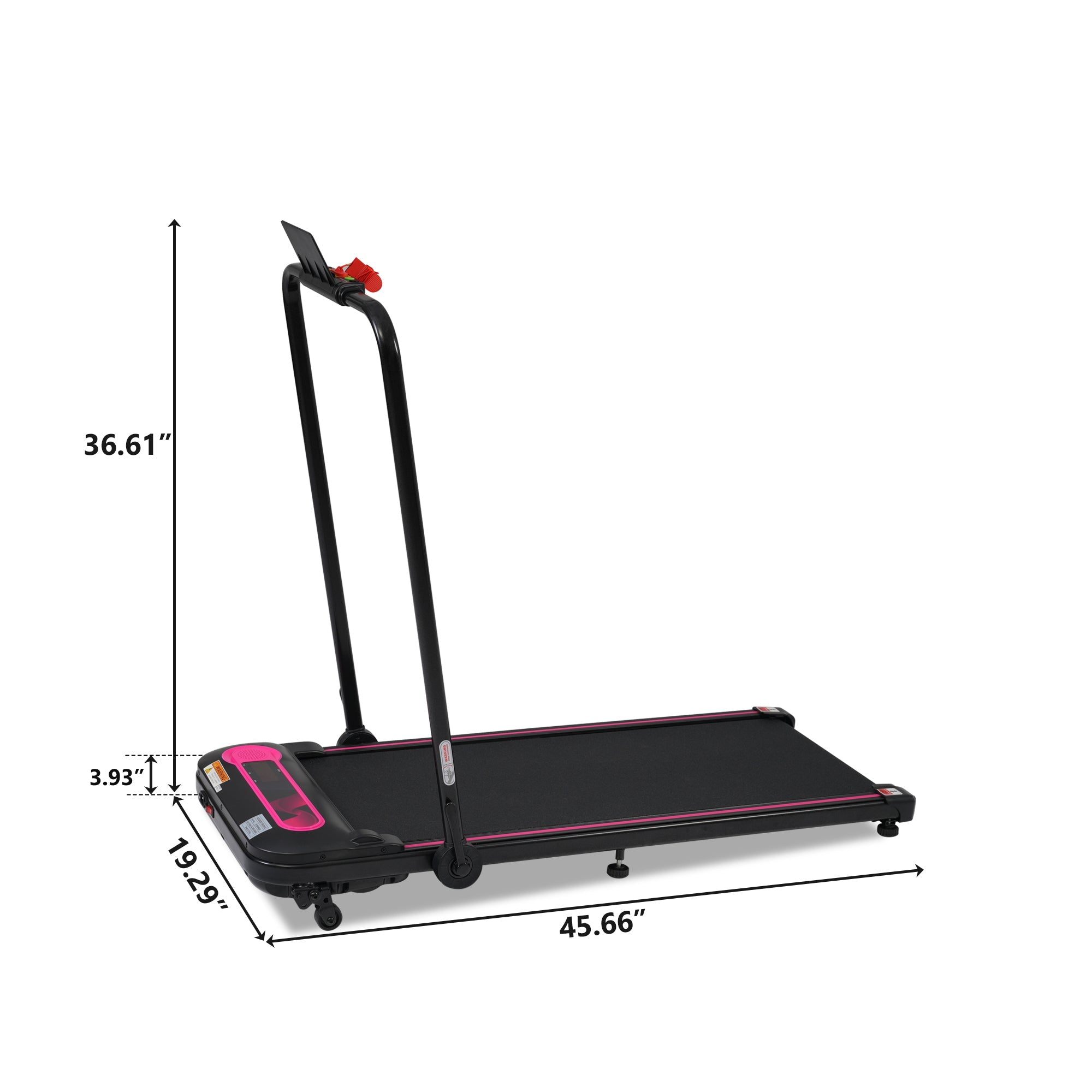 NEW Folding Walking Pad Under Desk Treadmill for Home Office -2.5HP Walking Treadmill With Incline 0.5-7.5MPH 300LBS Capacity Treadmill for Walking Running - Two Ways to Adjust Speed