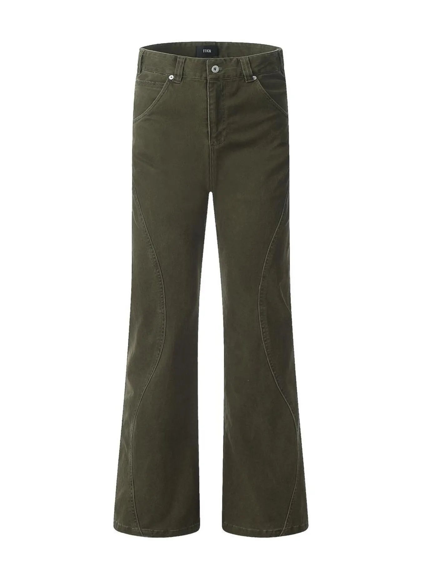 Washed High Waist Flare Pants