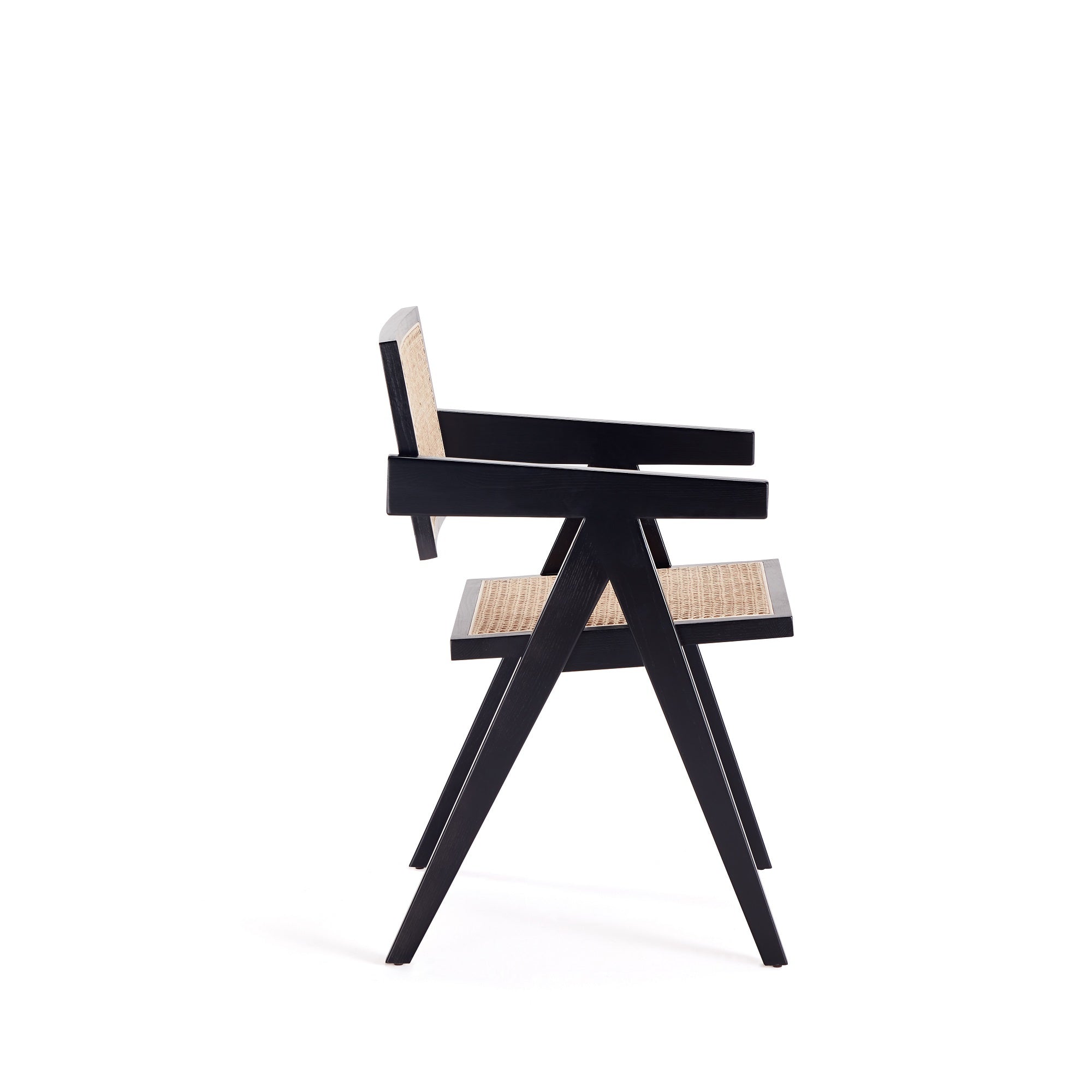 Armchair in Black and Natural