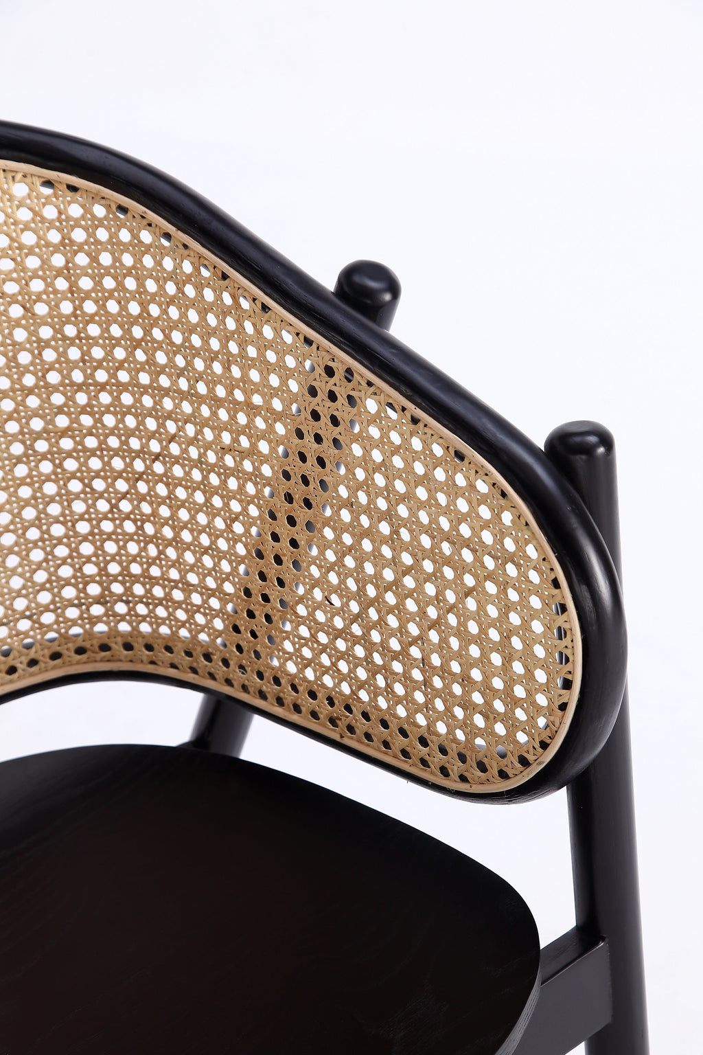 Accent Armchair in Black and Natural