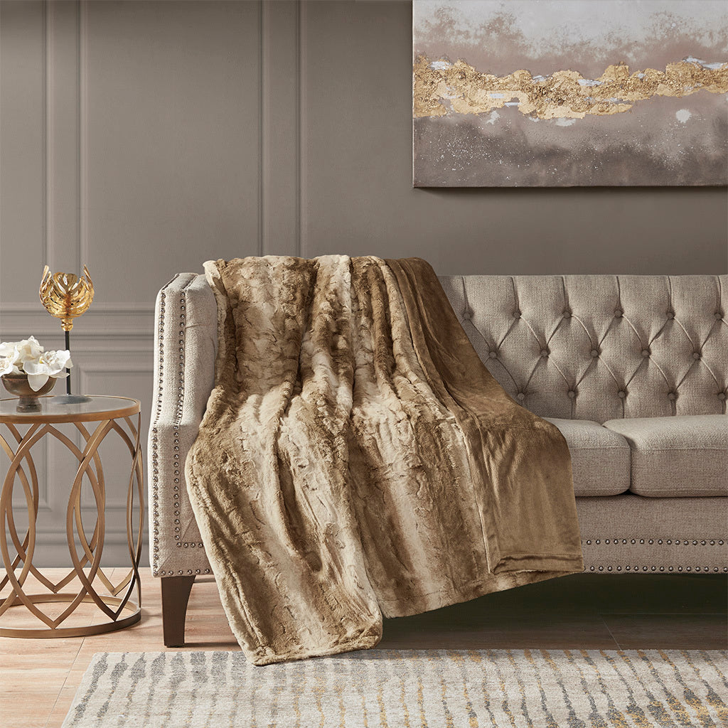Oversized Faux Fur Throw