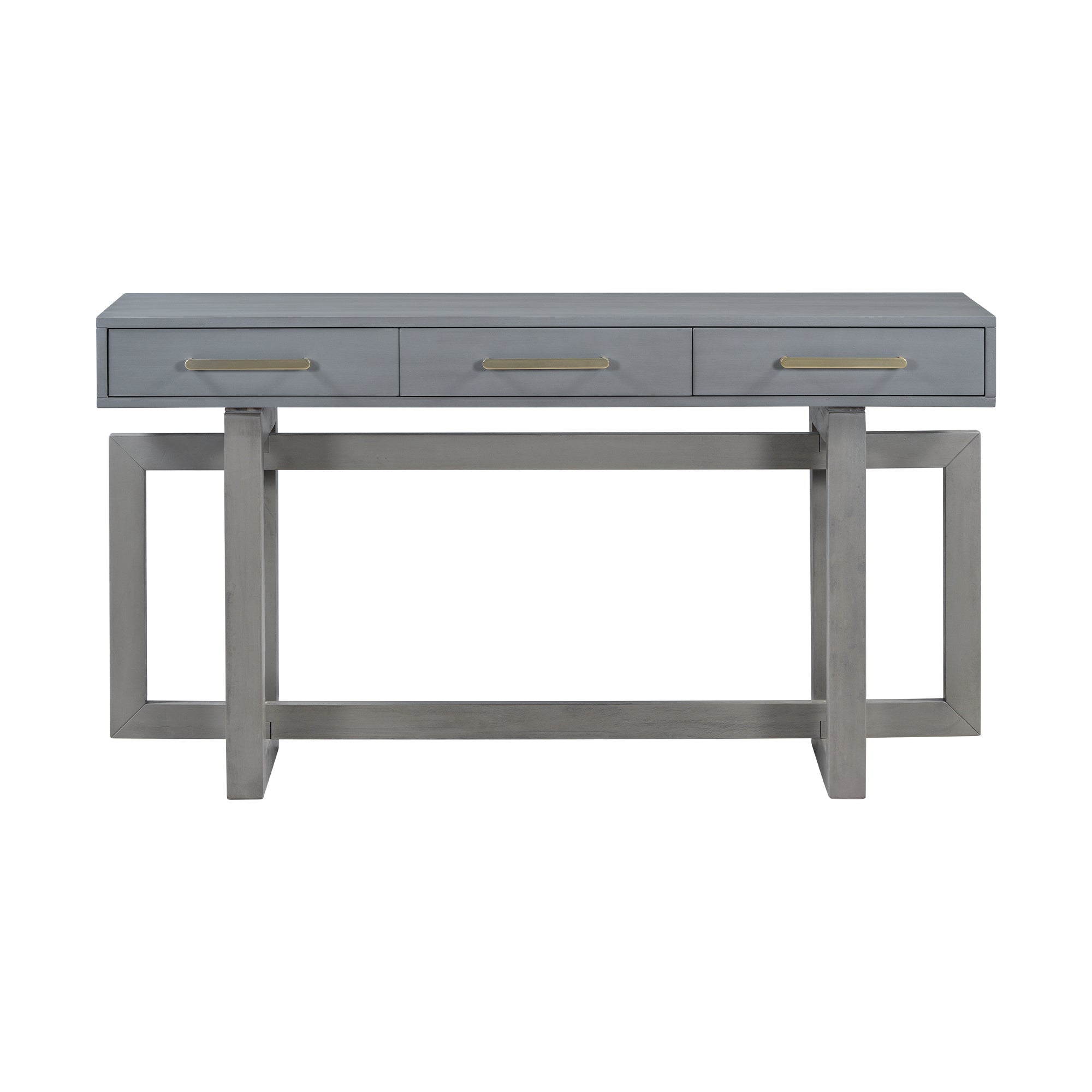 U_STYLE Elegant Console Table with Three Drawers, Extra Long Entryway Table for Entryway, Hallway, Living Room, Foyer, Corridor