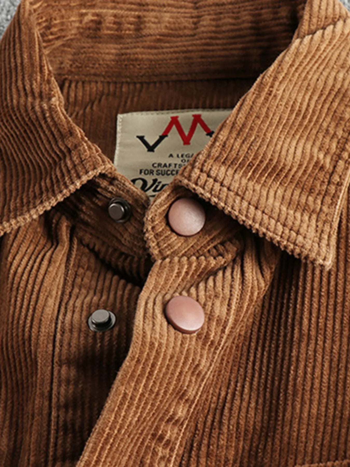 Corduroy Button Up Long Sleeve Jacket