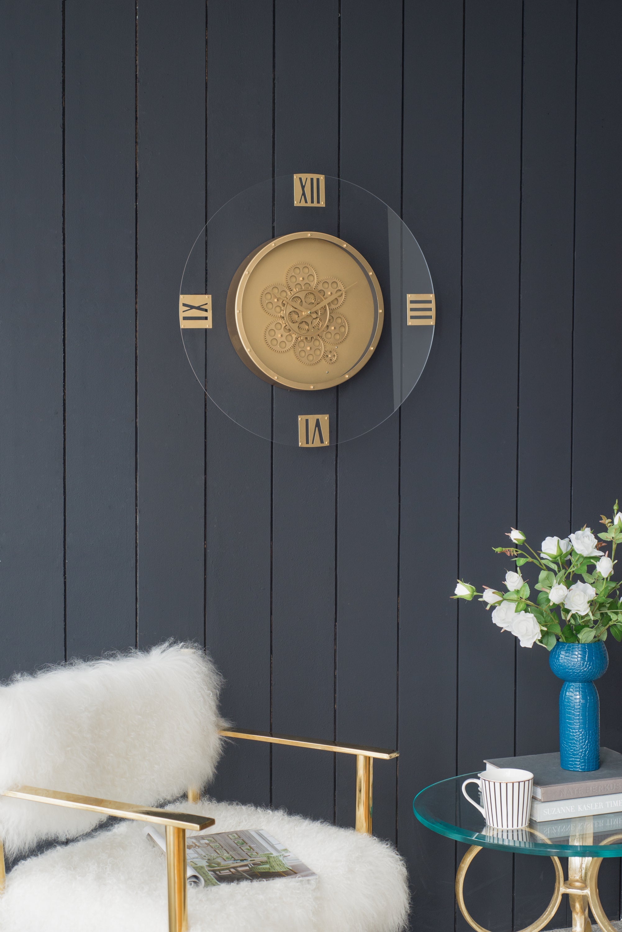 23.5' Round Moving Gear Roman Numeral Clock