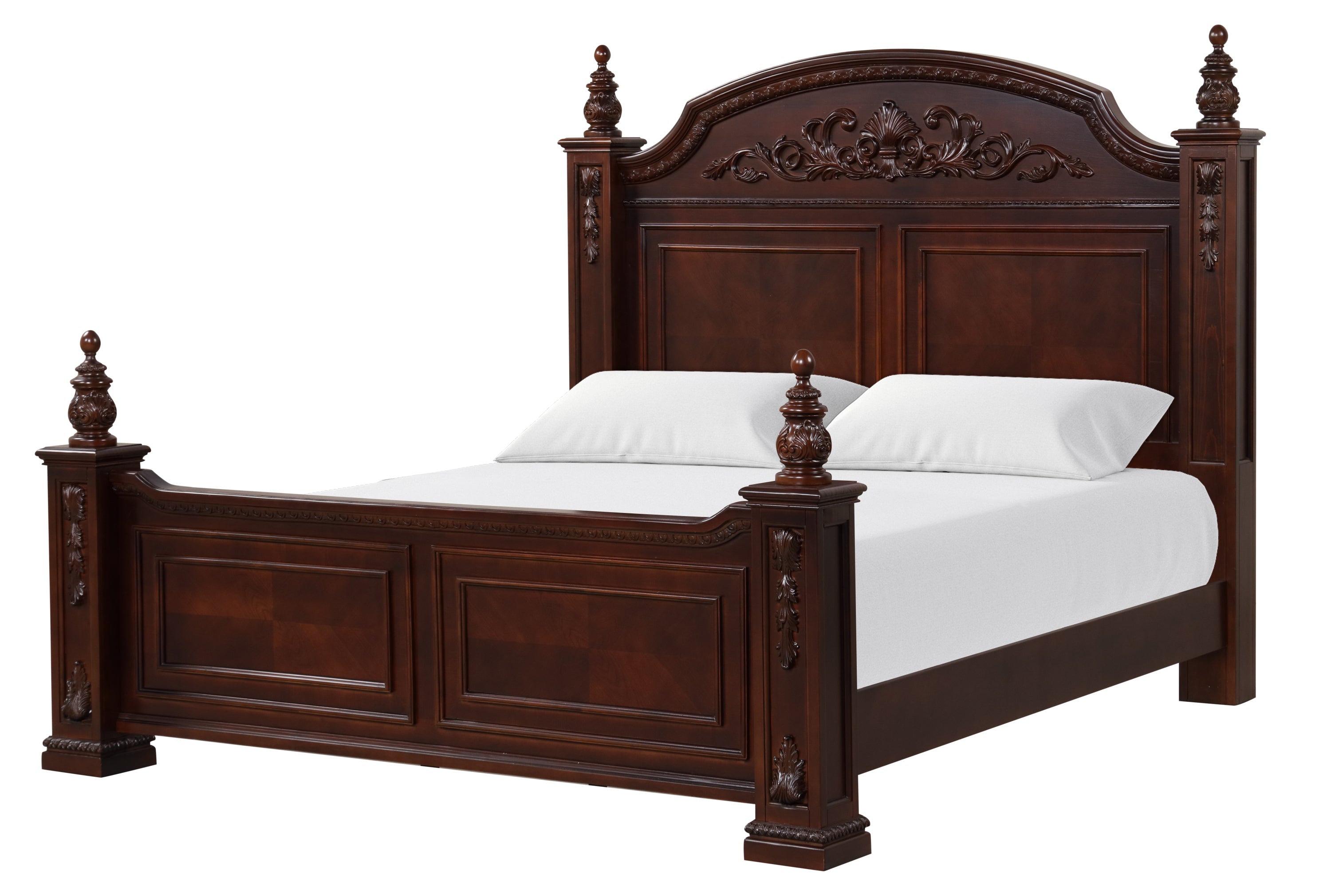 Lyndon G09400A-QB Queen Post Bed , Cherry