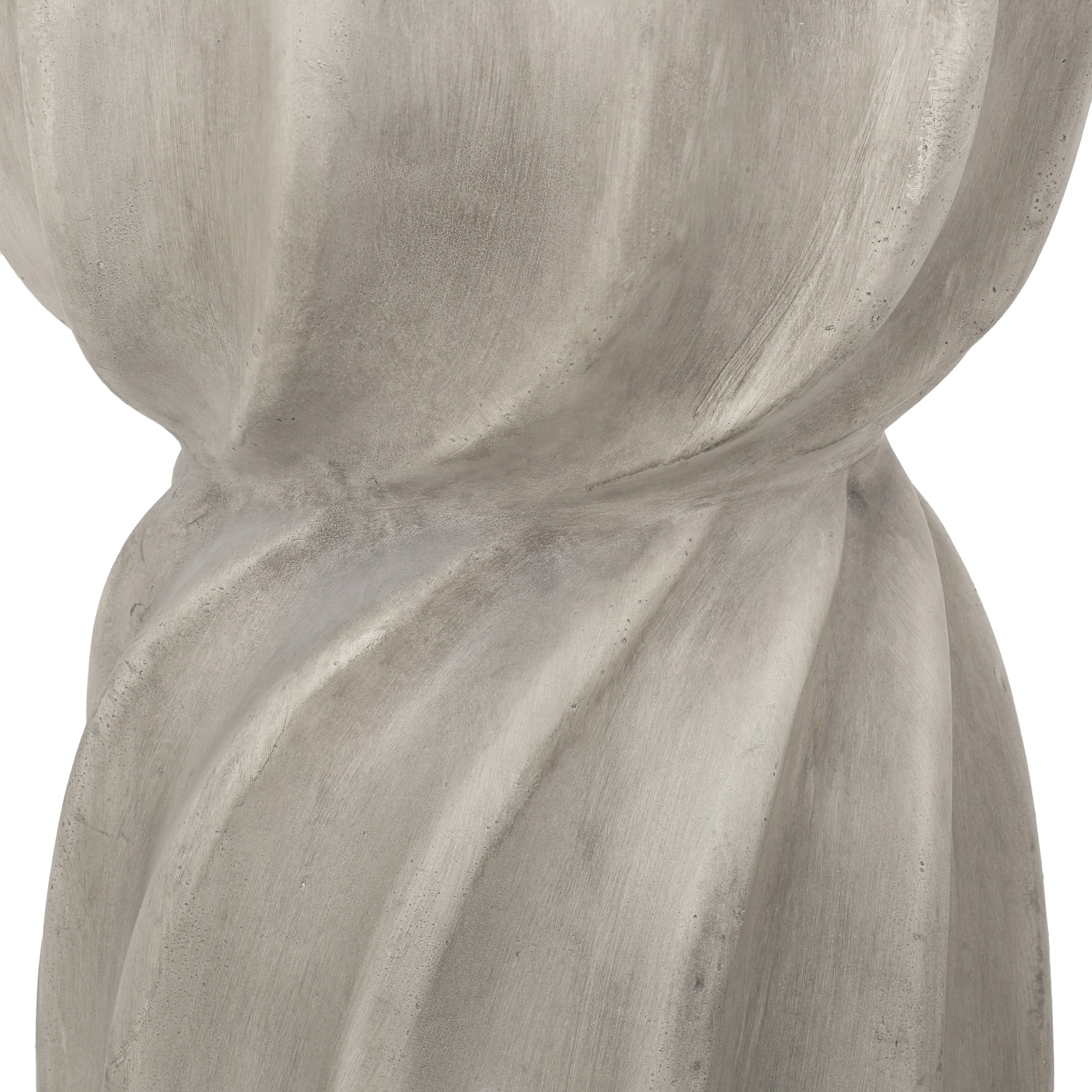 Modern CANIS Side Table Outdoor Use Grey Magnesium Oxide 14 x 14 x 18.5 inches