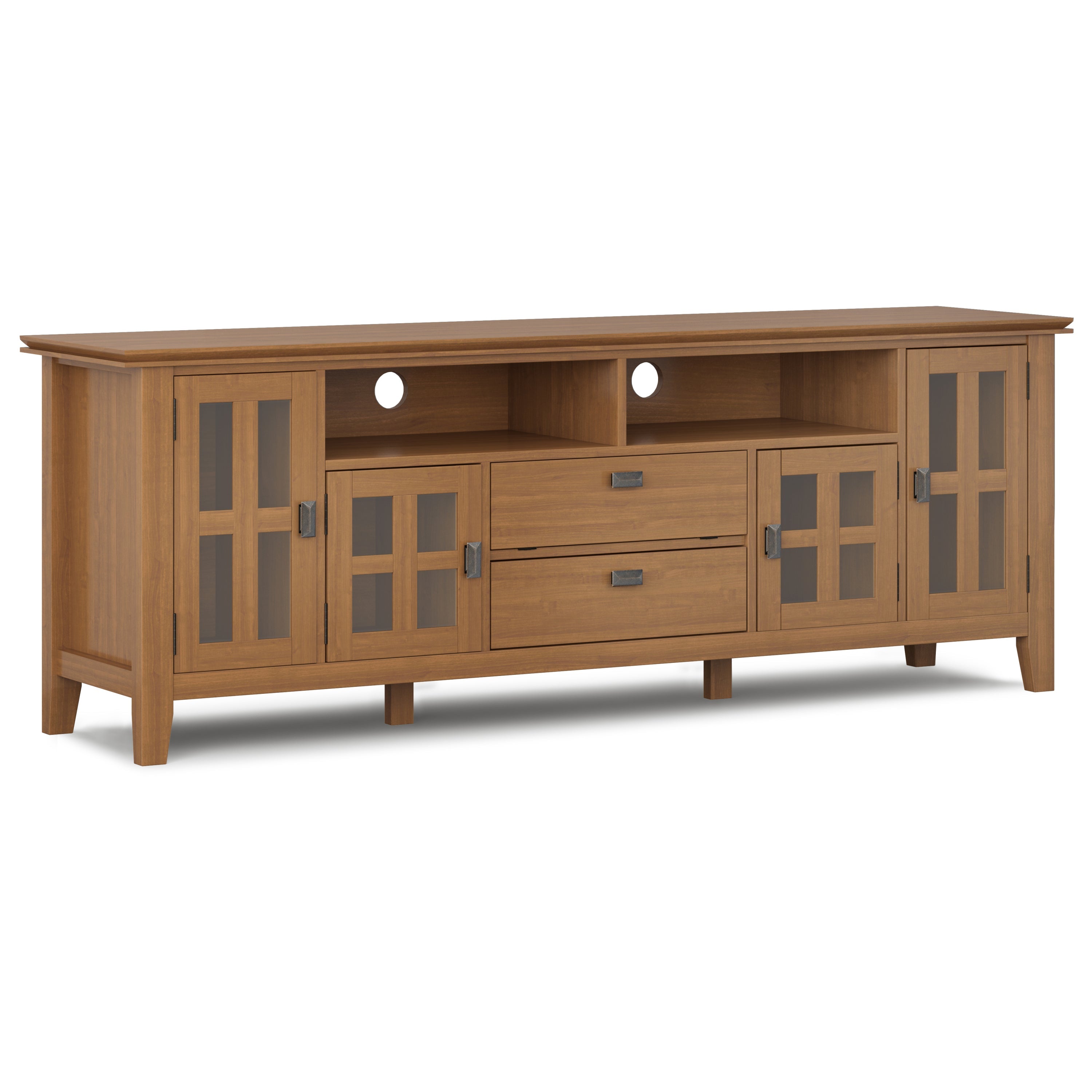 Artisan - 72' TV Media Stand - Honey Brown