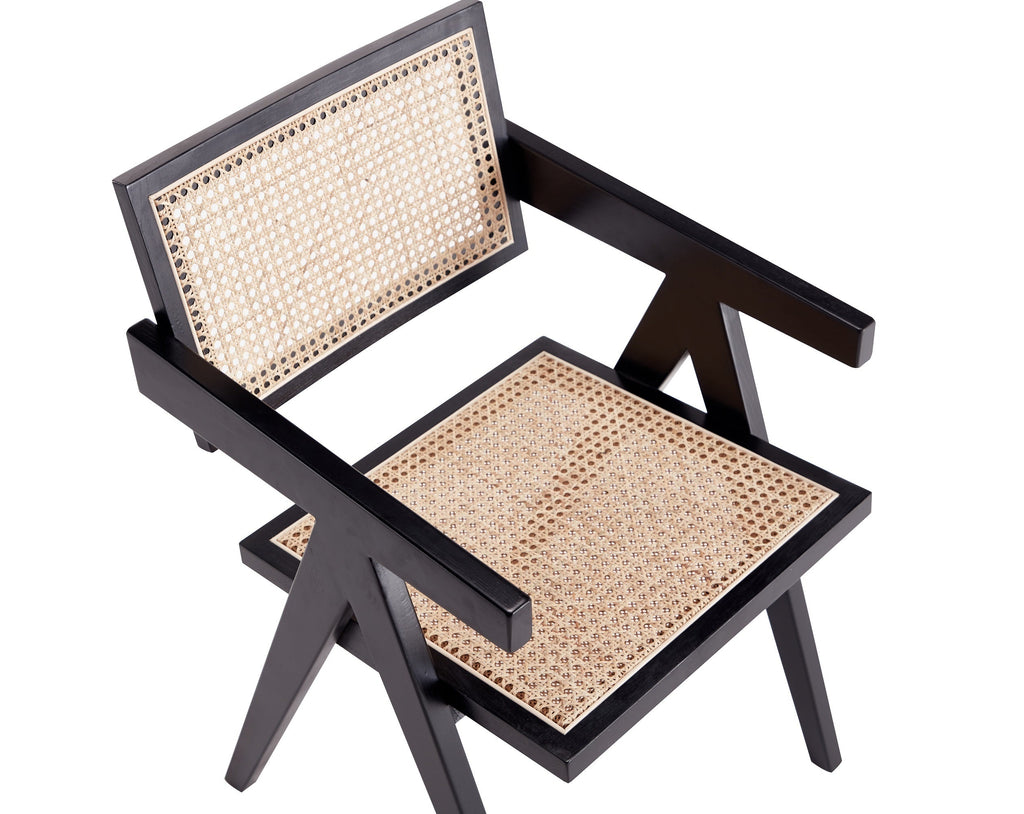 Armchair in Black and Natural