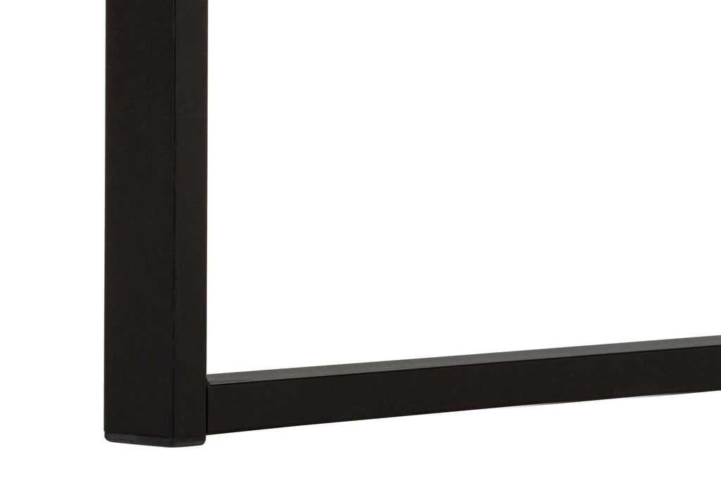 Computer Desk, Home Office, Laptop, Left, Right Set-up, Storage Drawers, 60'l, Work, White Laminate, Black Metal, Contemporary, Modern