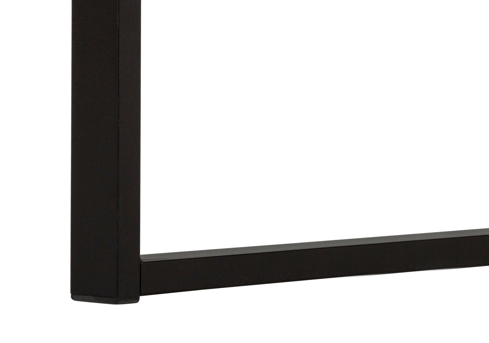 Computer Desk, Home Office, Laptop, Left, Right Set-up, Storage Drawers, 60'l, Work, White Laminate, Black Metal, Contemporary, Modern