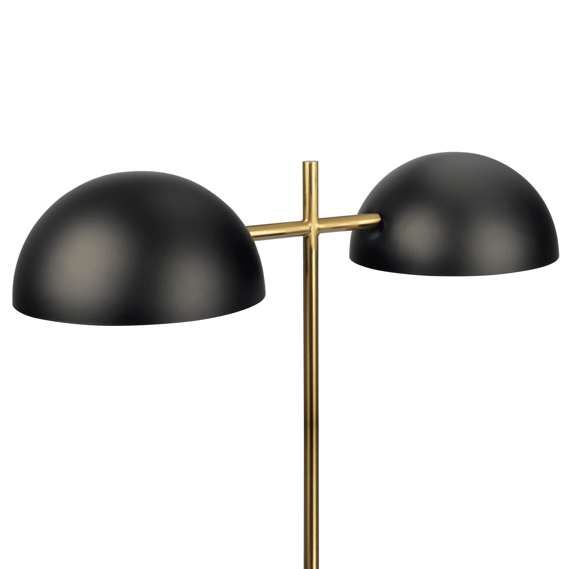 Nova Hydro Black Table Lamp with On/Off Switch Double Lamp with Faux Marble Base