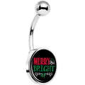 Christmas Merry Bright Belly Ring