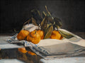 Clementines On A Tea Towel Print