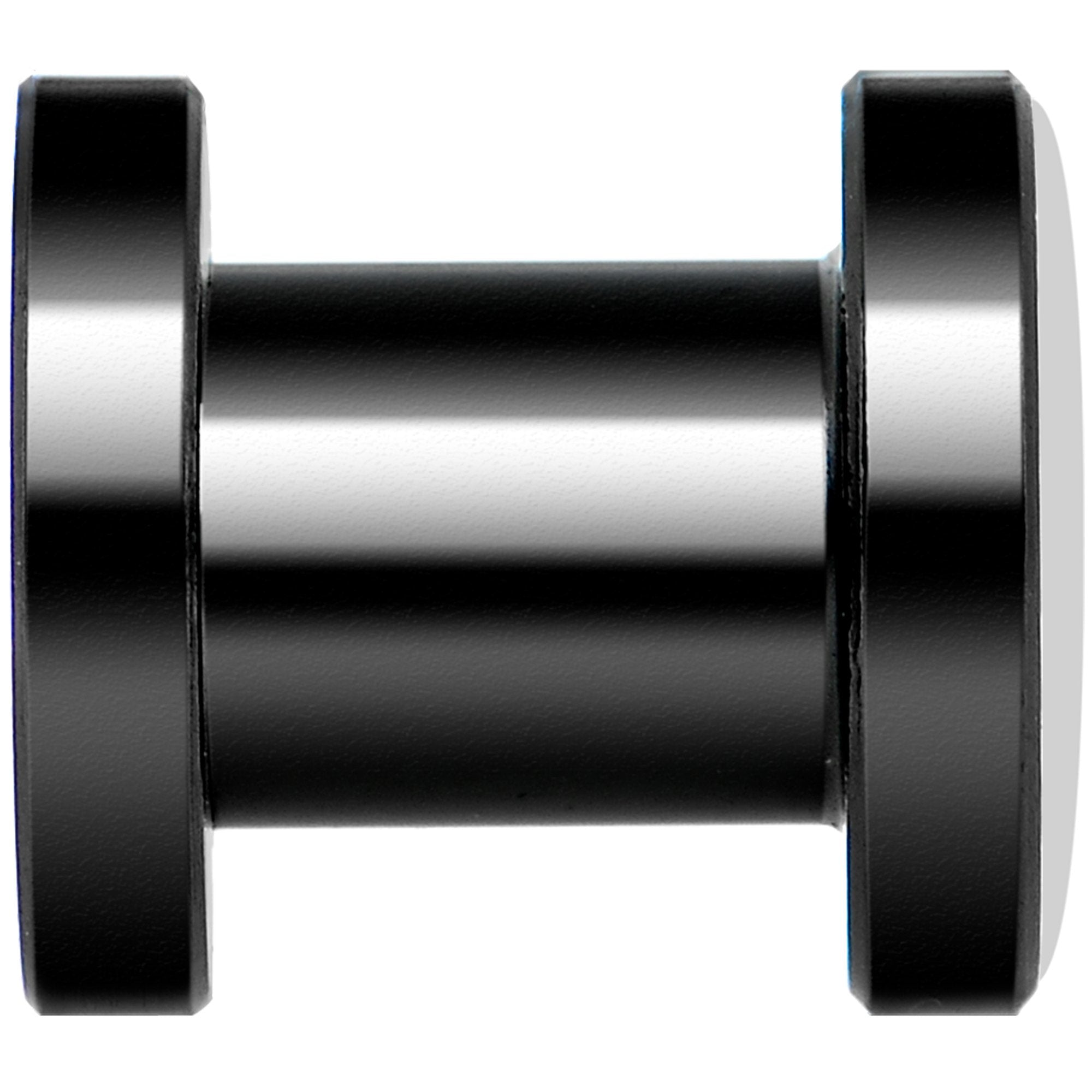 Pink American Flag Black Anodized Screw Fit Plug Set 2G