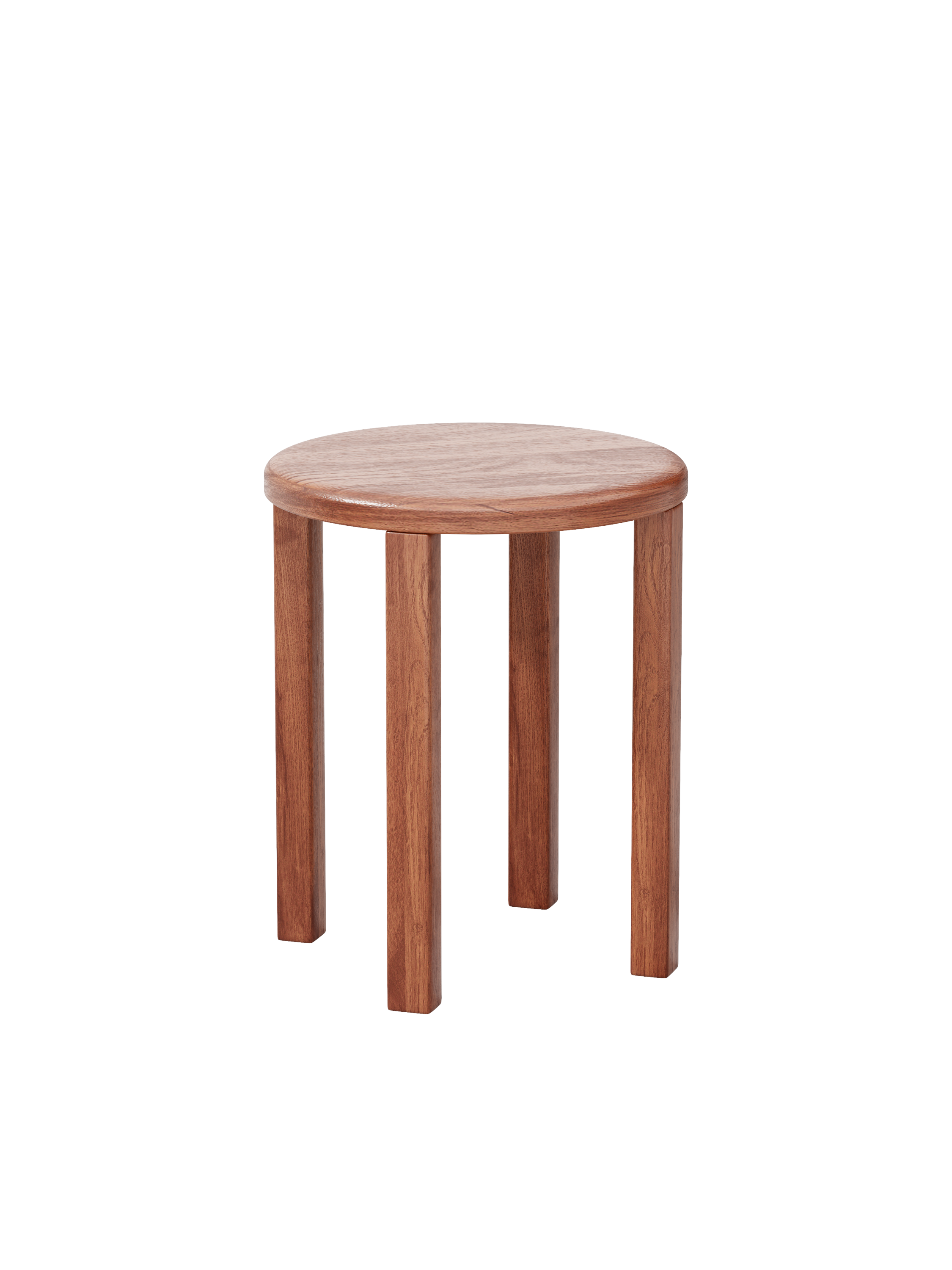 100% solid wood stackable stools set of 4, wooden stools, 18-inch stools, stacking stools, nesting tables, sturdy and durable, no installation required, top stackable round side table
